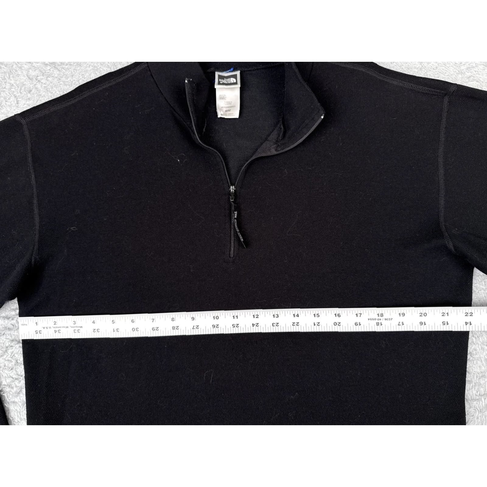 The North Face The North Face Sweatshirt Mens Medium Black 1/4 Zip Mock Neck Pullover Fleece Size US M / EU 48-50 / 2 - 7 Thumbnail