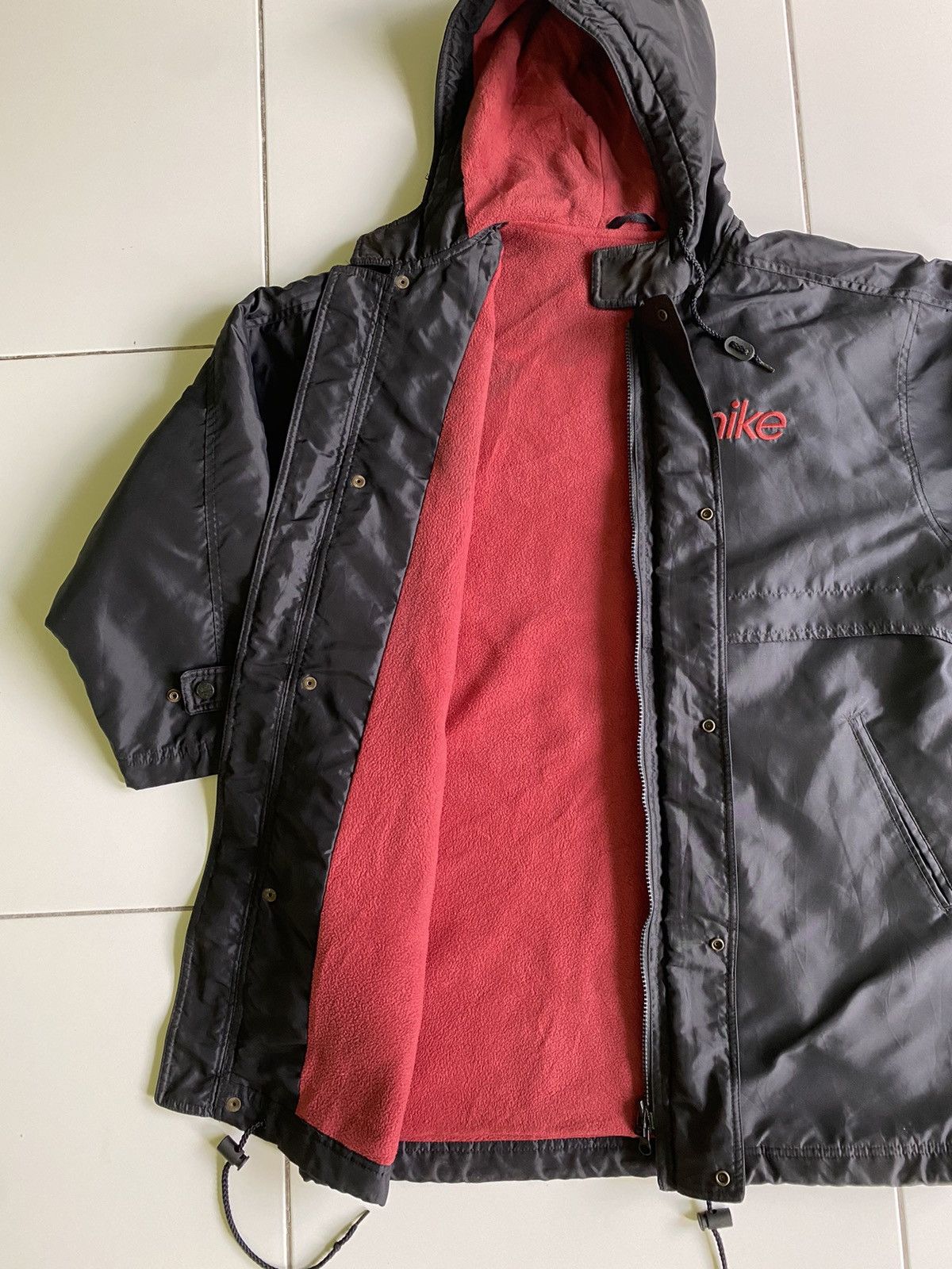 Nike Vintage Nike swoosh Fleece Hoodie Black Jacket Size US L / EU 52-54 / 3 - 4 Thumbnail