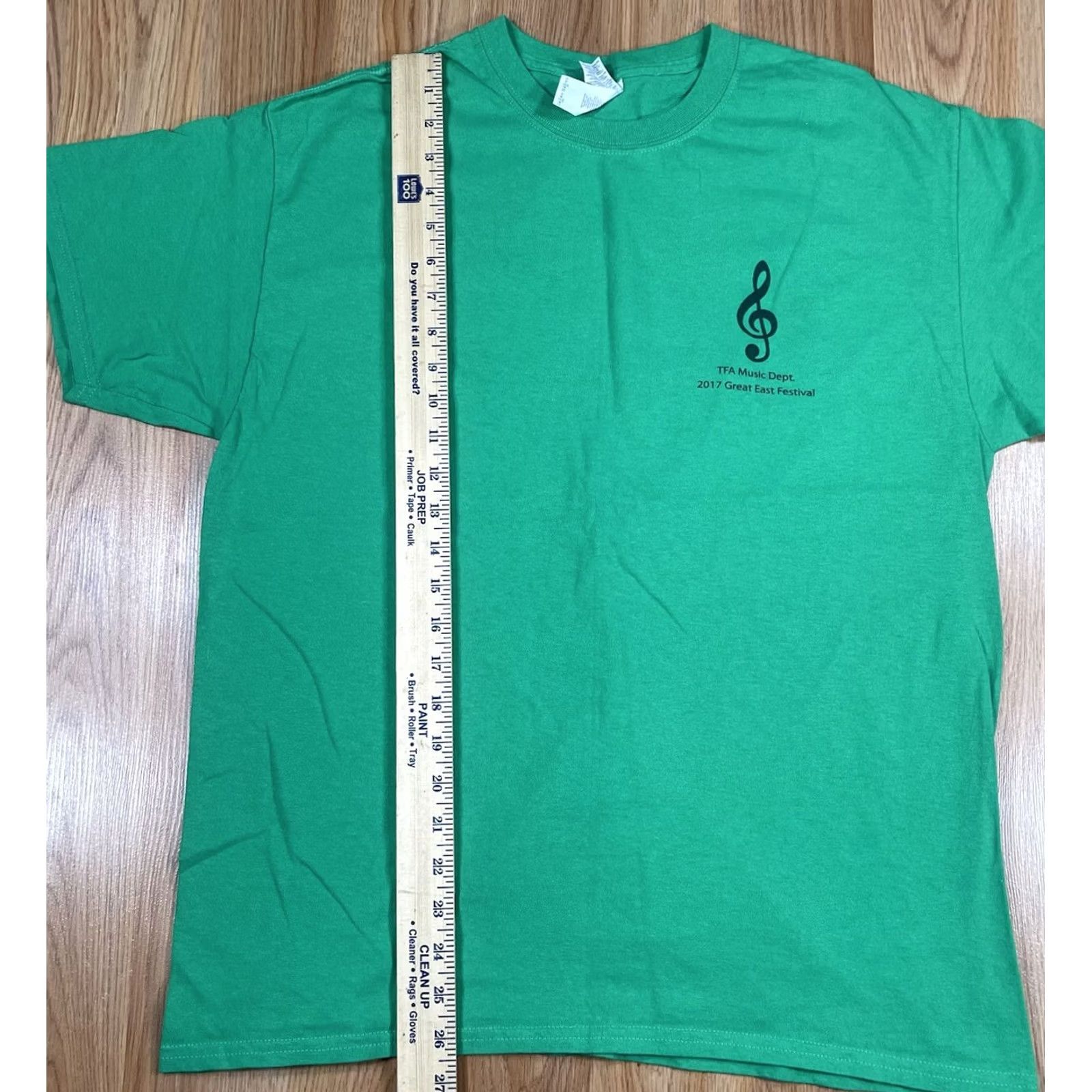 Gildan Gildan TFA Music Dept T-Shirt Adults Large L Green CrewNeck Short Sleeve Printed Size US L / EU 52-54 / 3 - 4 Thumbnail