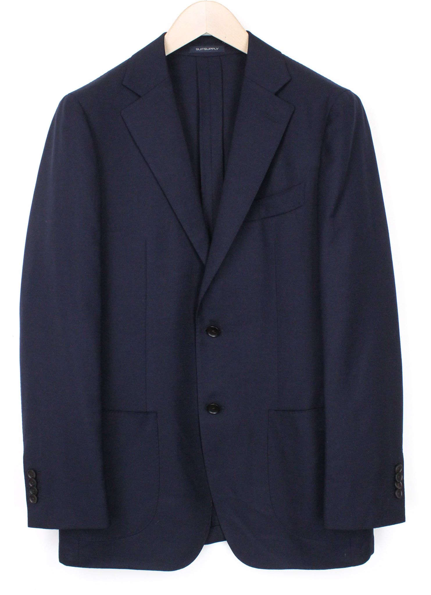Suitsupply HAVANA UK38R Blue Wool Stretch Slim Single-Breasted 72164 Size 38R - 2 Thumbnail