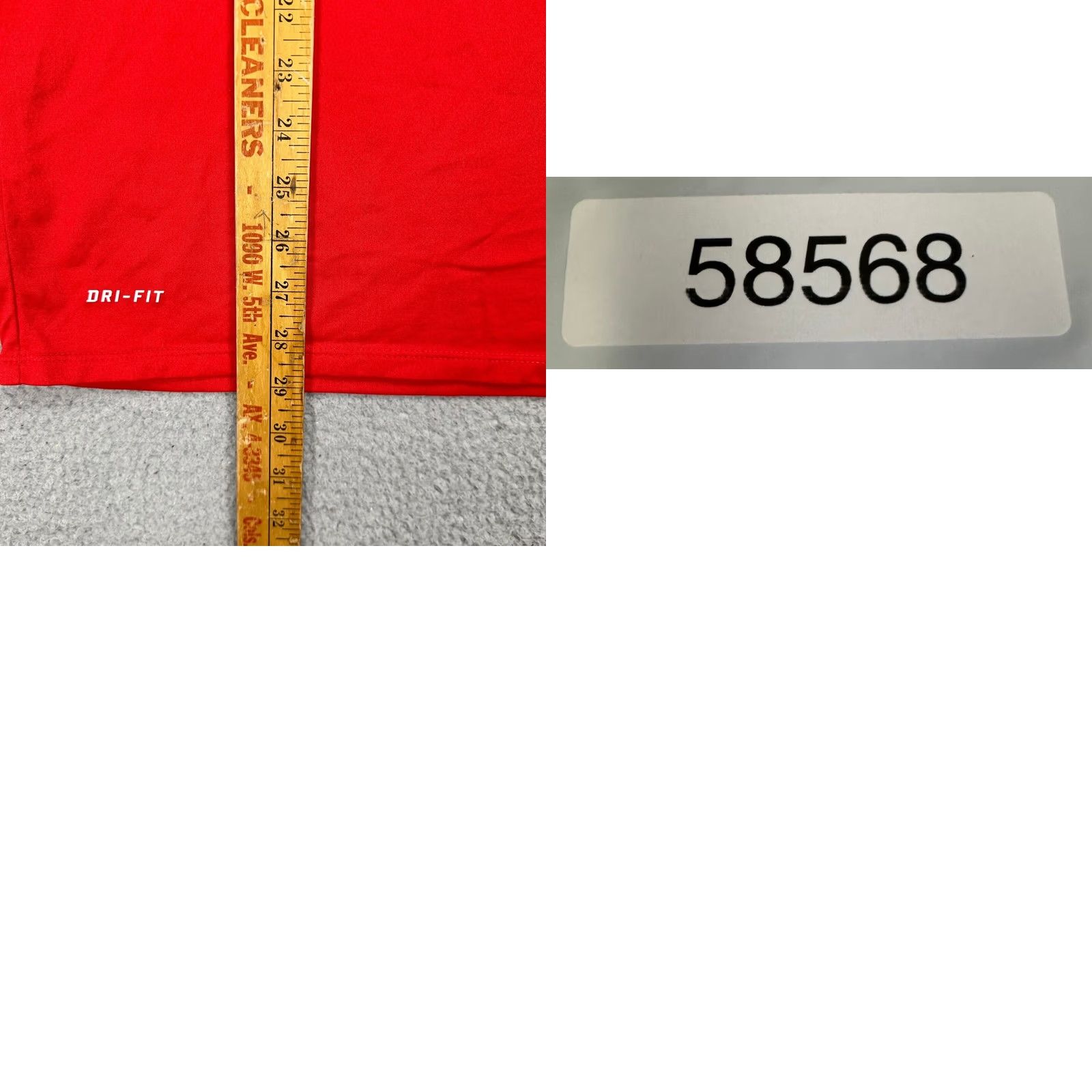Nike Nike Shirt Mens Large Dri-Fit Red Swing Man Baseball T-Shirt Tee Quarter Sleeve Size US L / EU 52-54 / 3 - 8 Thumbnail