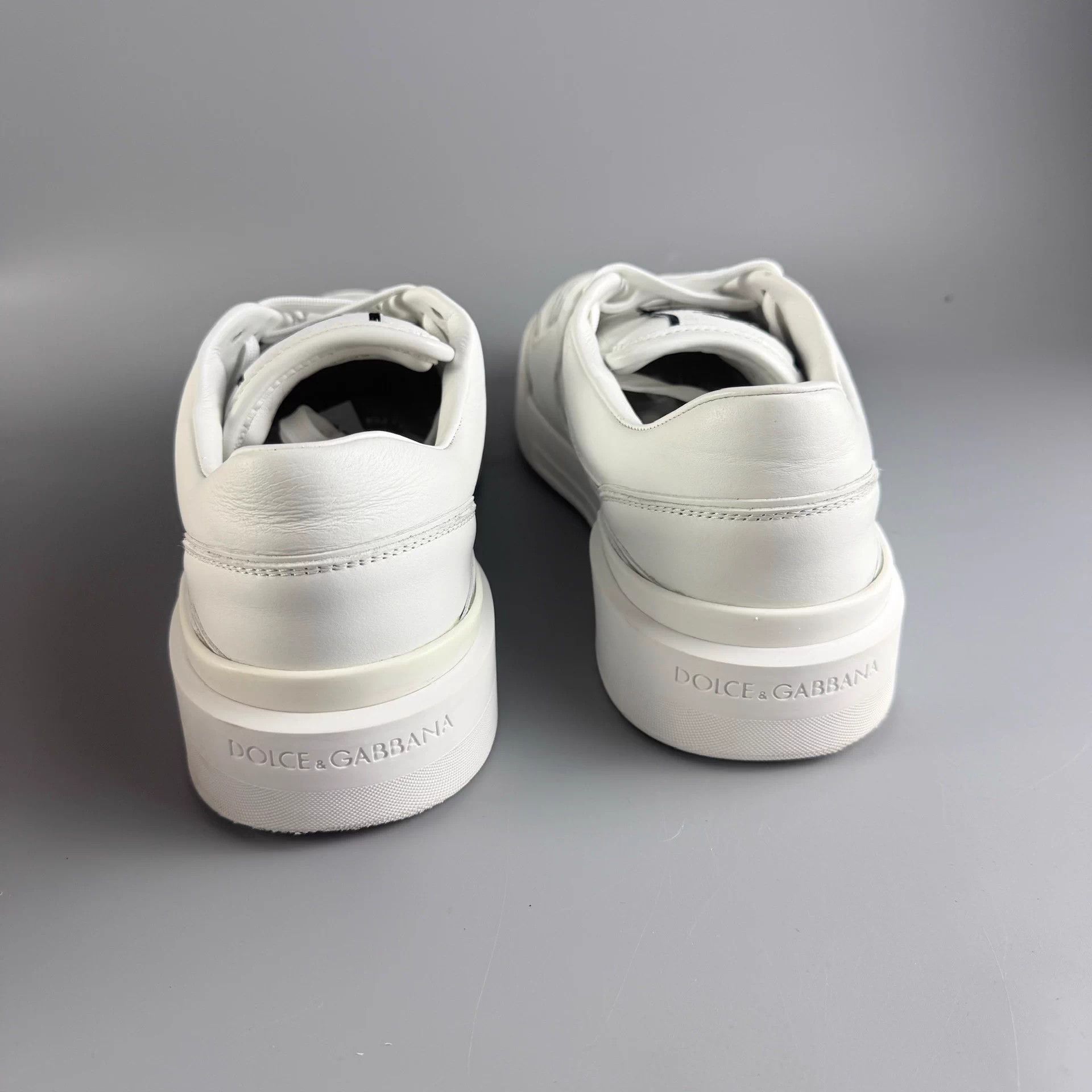 Dolce & Gabbana DG White Lace-Up Sneakers 43 99New Size US 10 / EU 43 - 3 Thumbnail
