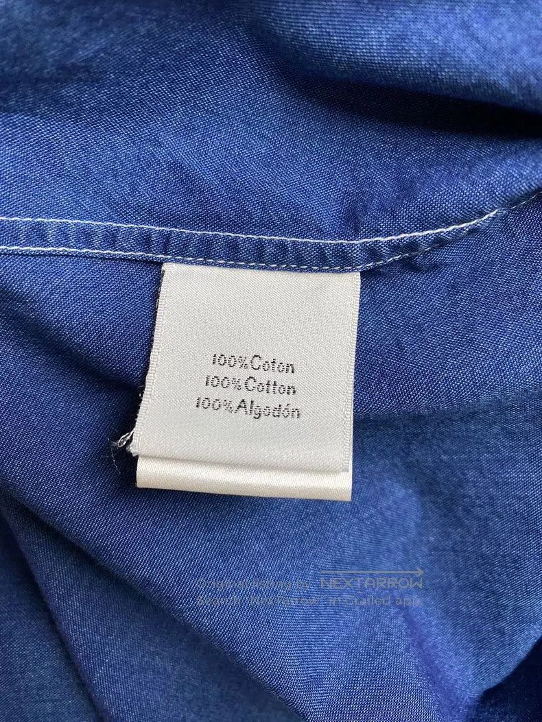 Hermes Denim Long Sleeve Shirt.