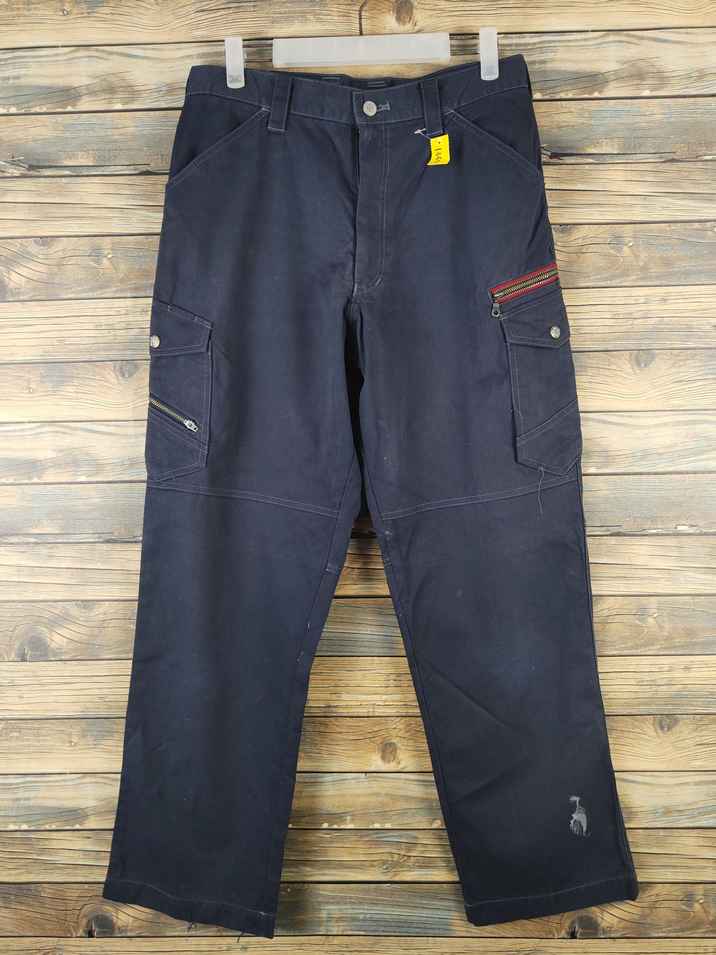 Japanese Brand DL Jawin Navy Multipocket Tactical Cargo Pants #1369 Size US 31 - 1 Thumbnail