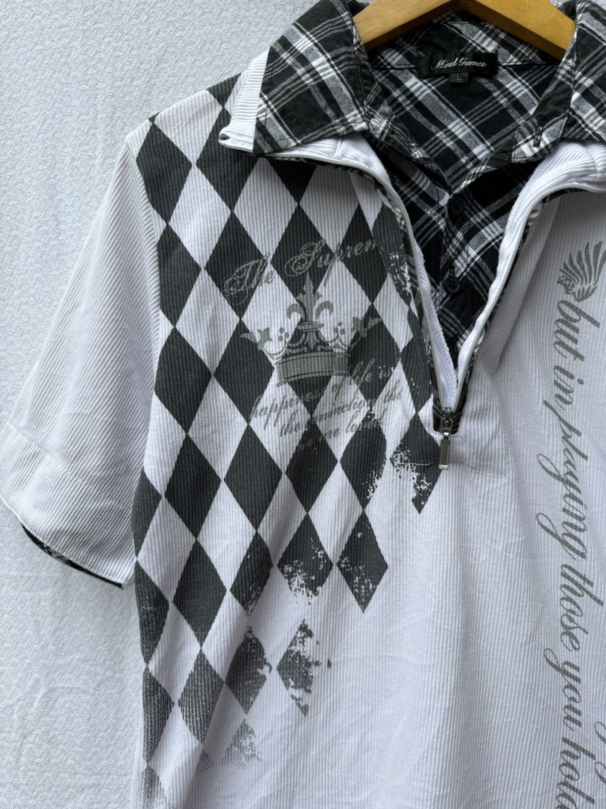Hysteric Glamour Mind games double layers poem shirt Size US L / EU 52-54 / 3 - 4 Thumbnail