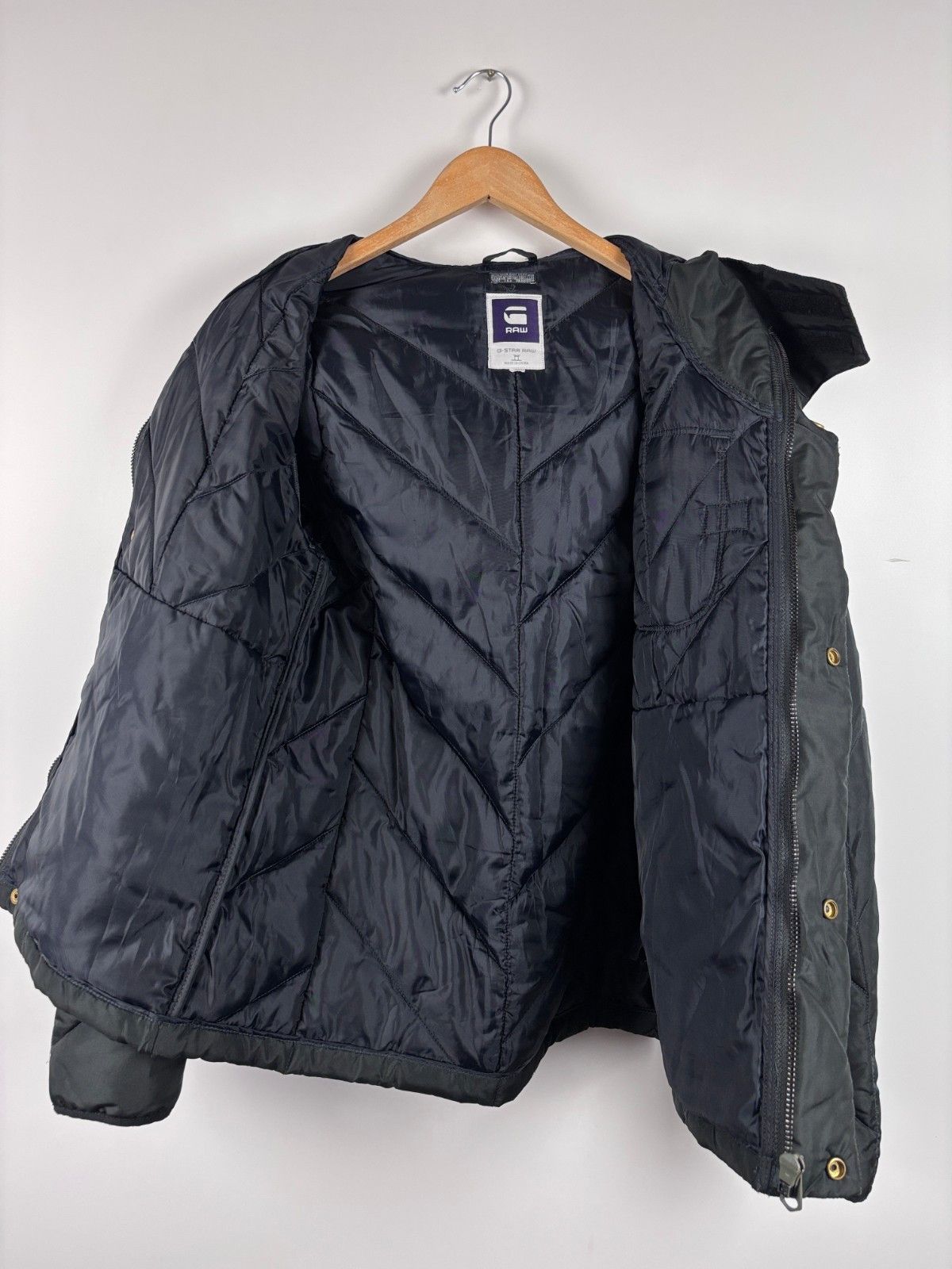 G-Star G-Star CO HDD Overshirt Hooded Quilted Jacket Black Size L Size US L / EU 52-54 / 3 - 9 Thumbnail