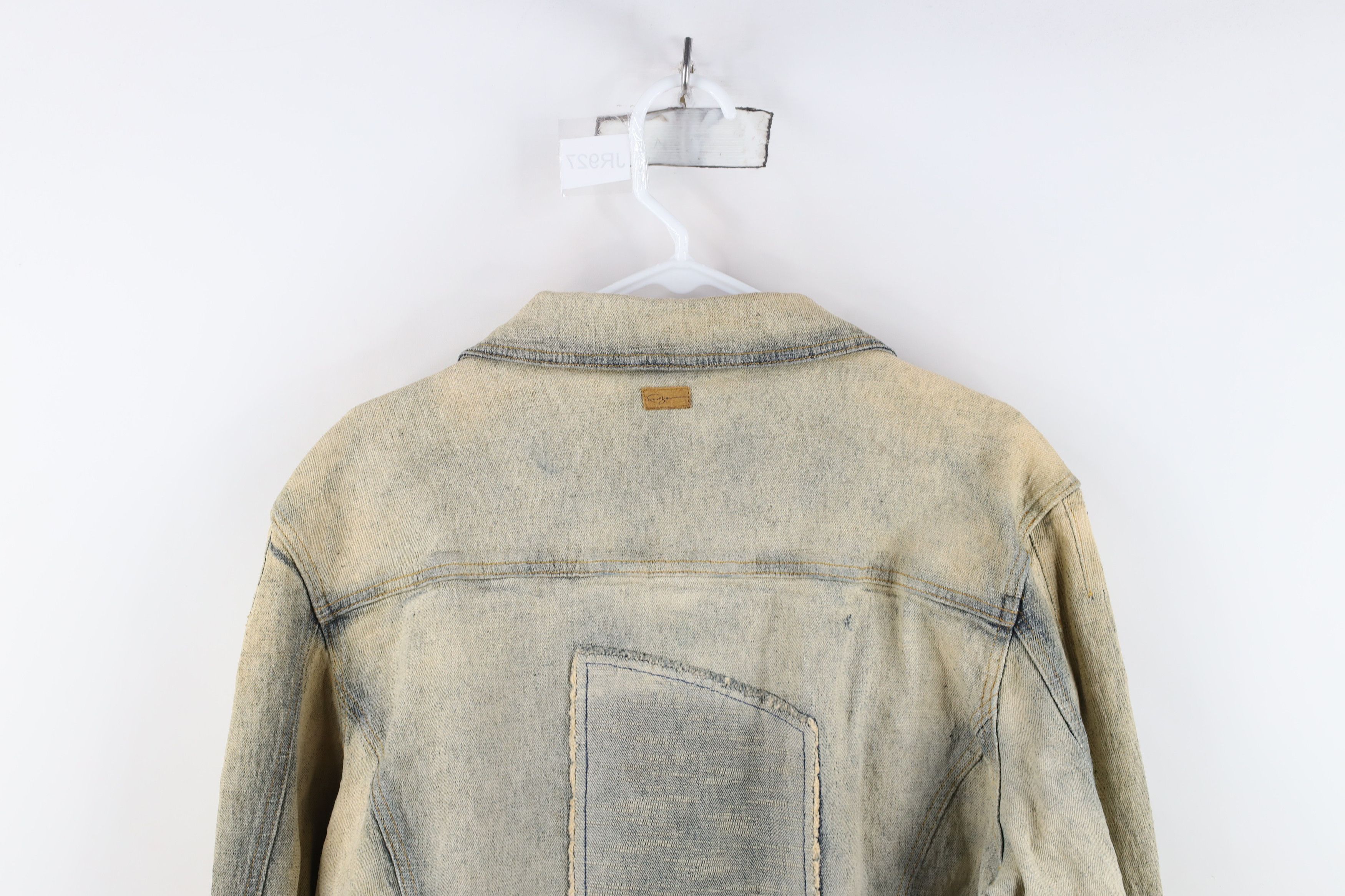 Fubu Vintage FUBU Stretch Denim Jean Trucker Jacket Acid Wash Size XXL / US 16-18 / IT 52-54 - 16 Thumbnail