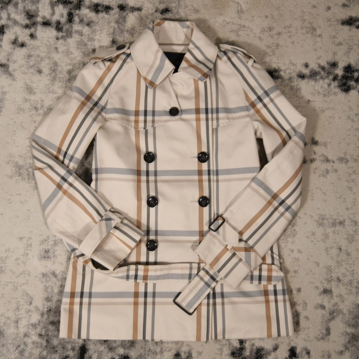 Coach Coach Plaid Trench Coat Jacket Size XS / US 0-2 / IT 36-38 - 3 Thumbnail