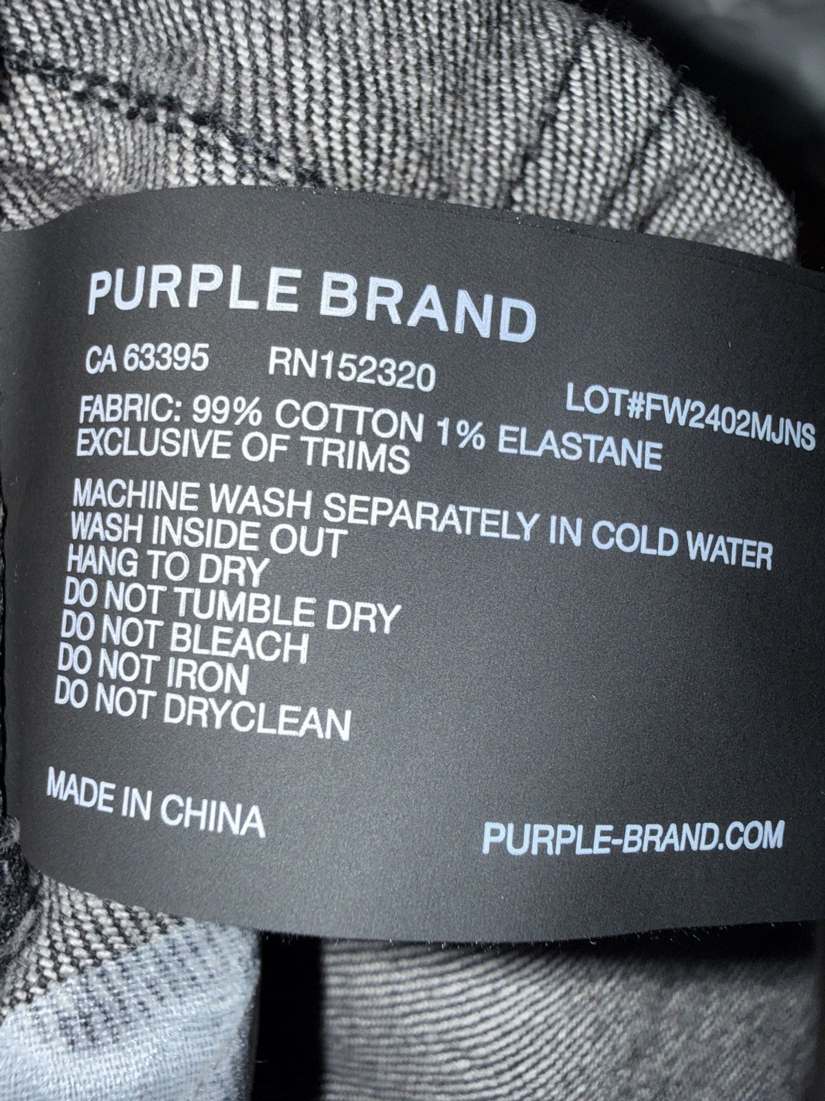 Purple BNWT Purple Monogram Denim sz 33 Size US 33 - 7 Thumbnail
