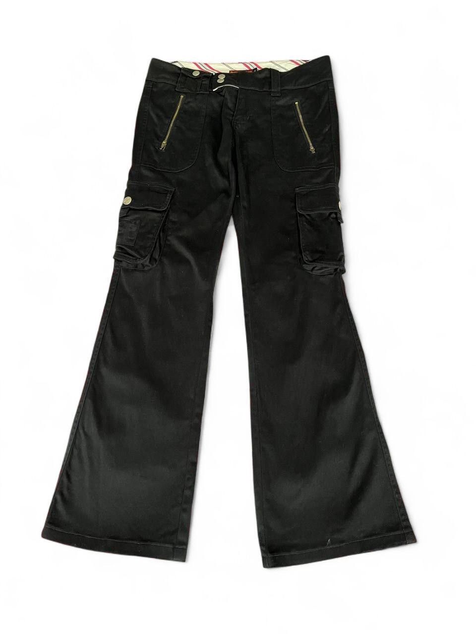 Hysteric Glamour Flared rock denim cargo multipocket low rise punk style pant Size US 29 - 1 Thumbnail