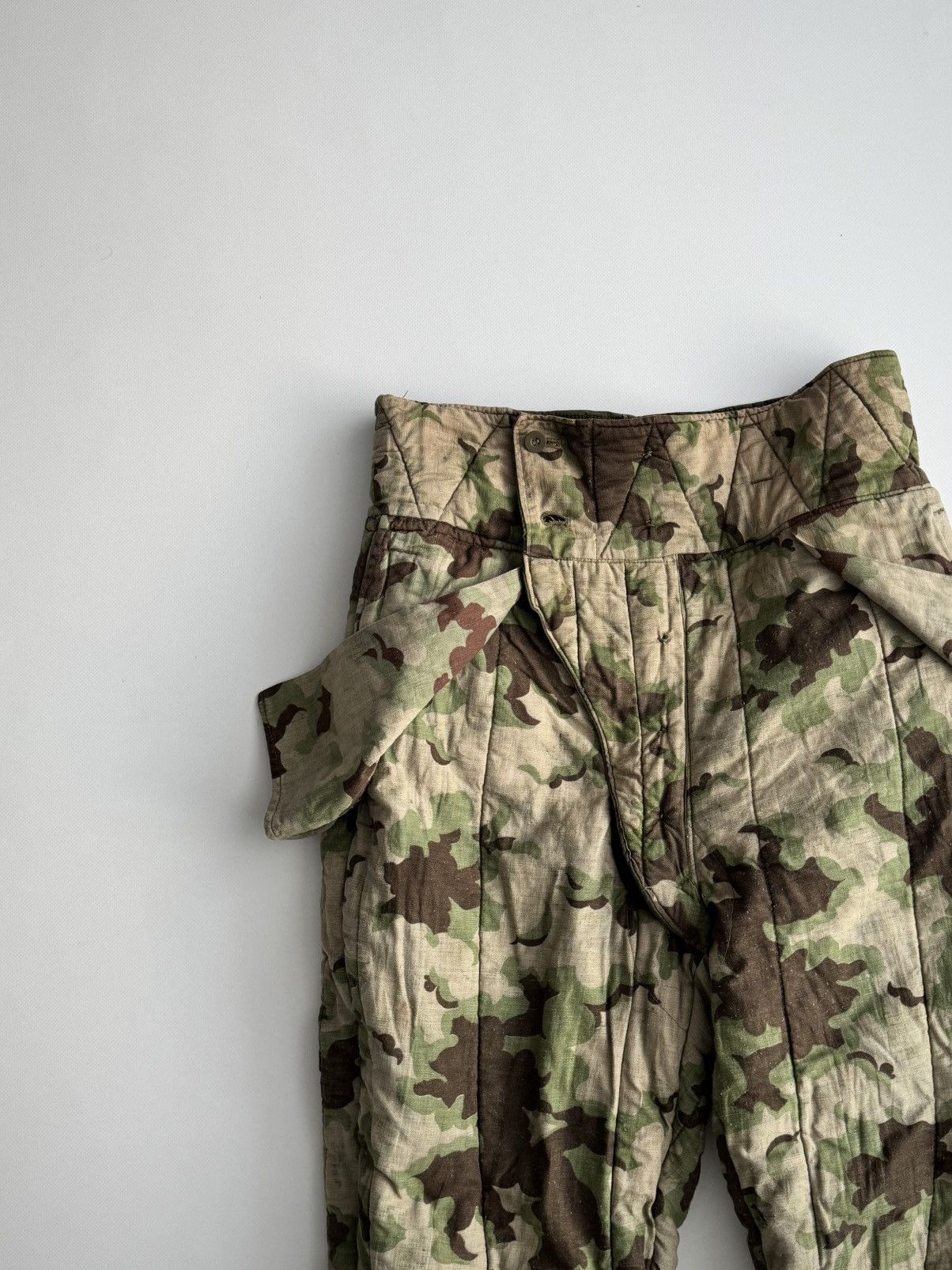 Vintage 1950s Czechoslovakian Air Force Mracky Camo Reversible Pants Size US 32 / EU 48 - 15 Thumbnail