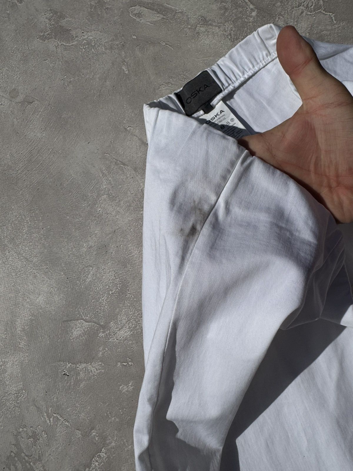 OSKA OSKA White Baggy Chino Pants Size 36" / US 14 / IT 50 - 11 Thumbnail