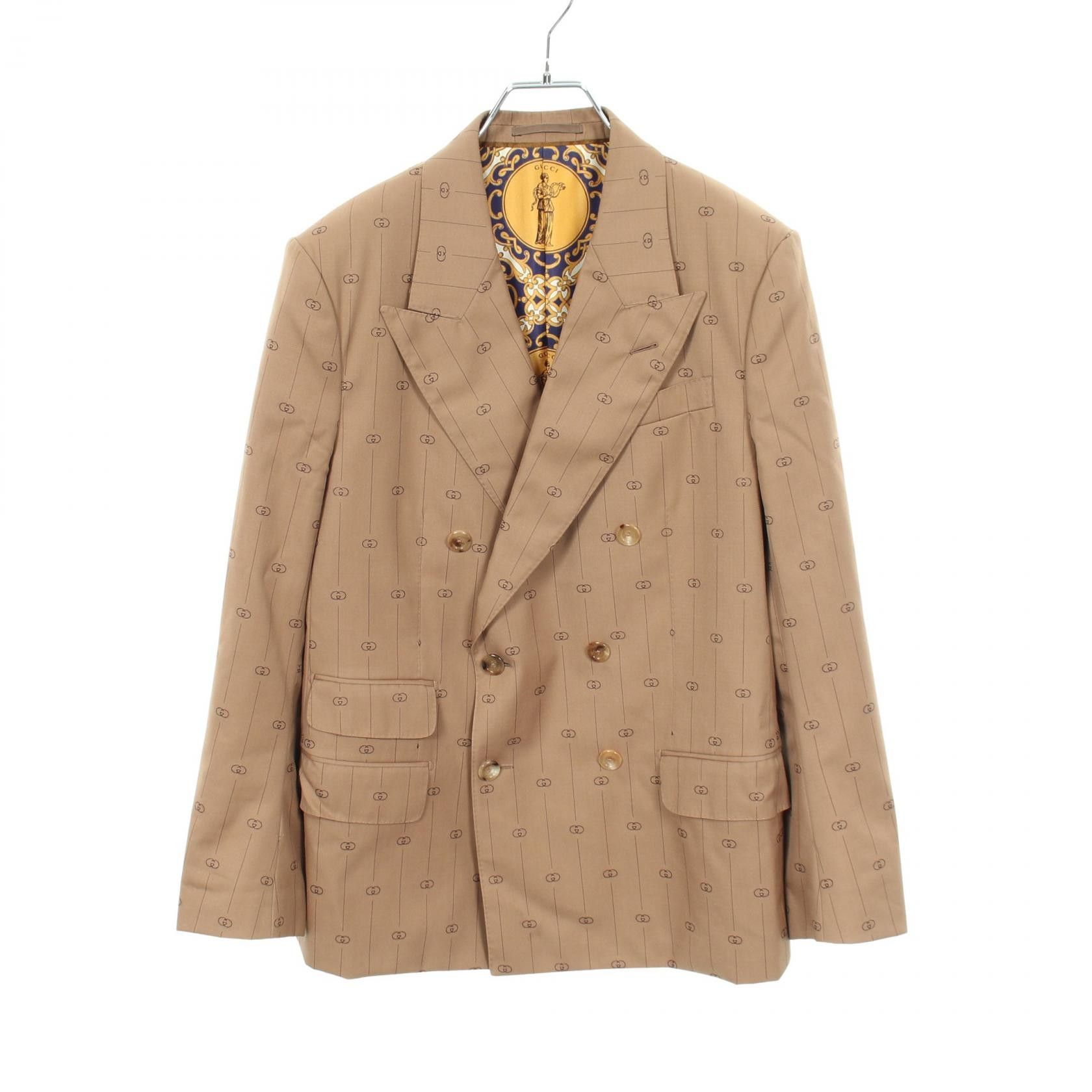 Gucci Gucci Gucci Wool Tailored Jacket Textile Outerwear 595425 DUTY FREE for USA Size ONE SIZE - 1 Thumbnail