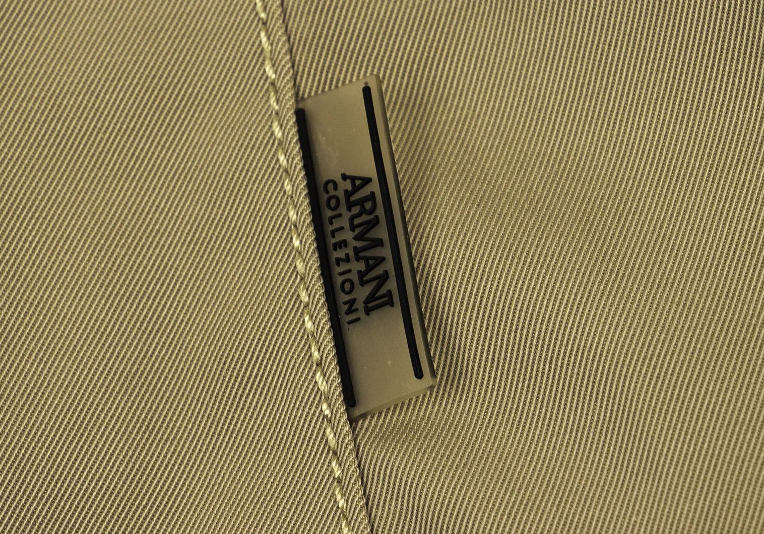 Armani Collezioni Zip Coat in Beige Size 50 Size US XXS / EU 40 - 17 Thumbnail