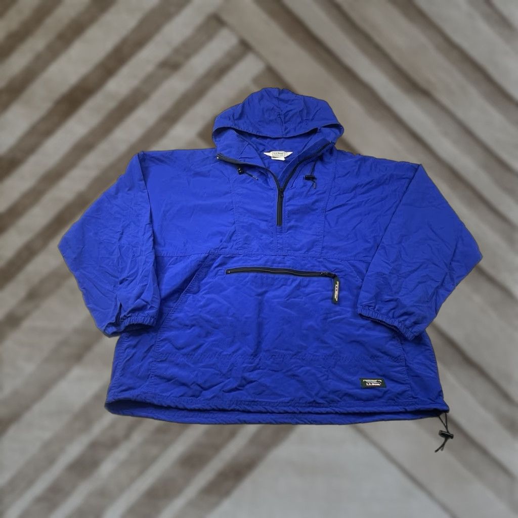 Vintage VINTAGE L.L. Bean Anorak Jacket USA Men's XL Blue Nylon Zip Pullover Windbreaker Size US XL / EU 56 / 4 - 1 Thumbnail