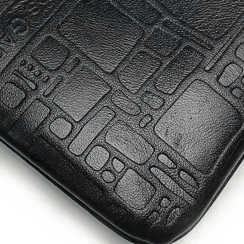Comme des Garcons Wallet Coin Case Leather Embossed Design Black Size ONE SIZE - 4 Thumbnail