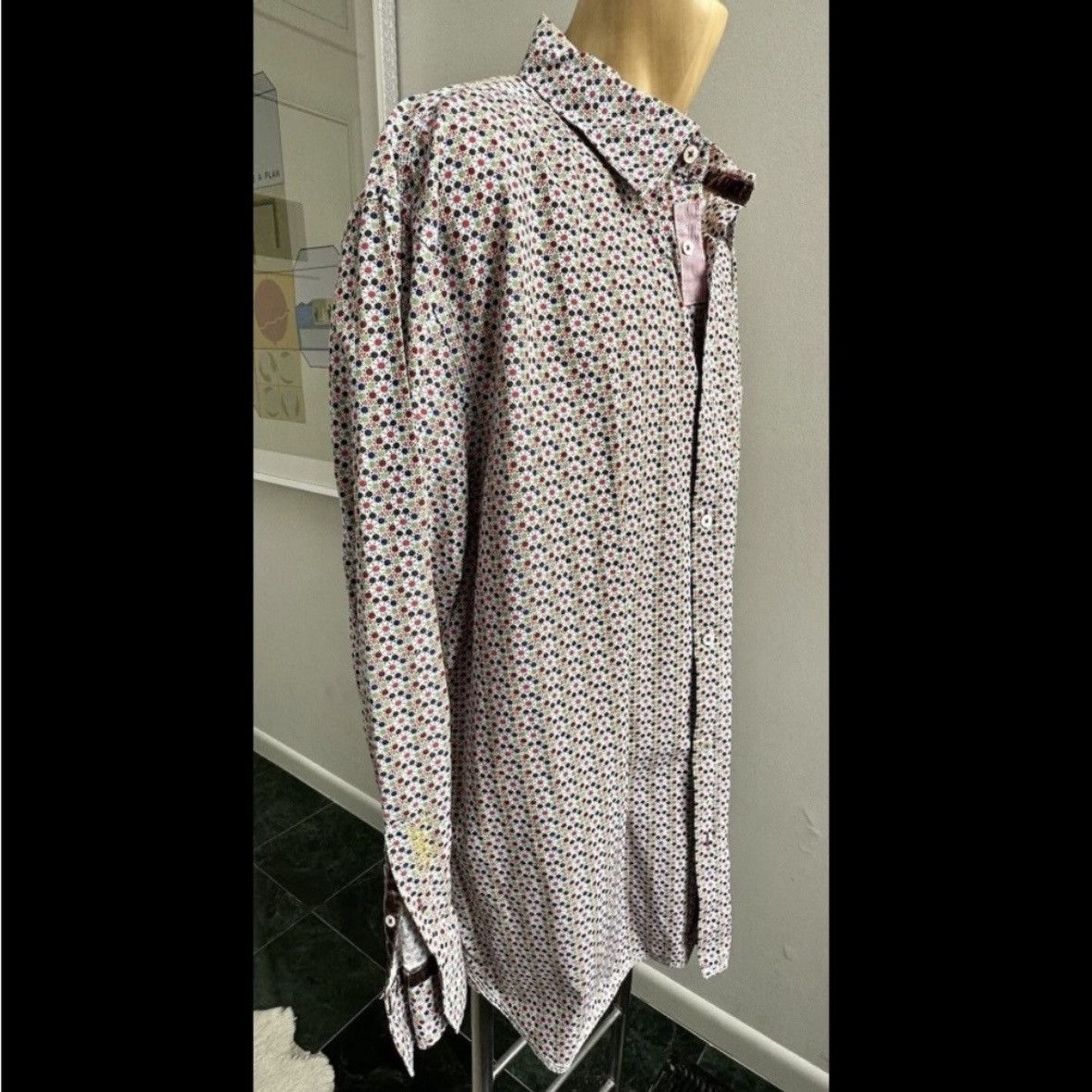 Rocawear VINTAGE Y2K ROCAWEAR DRESS SHIRT GEOMETRIC PATTERN JAY-Z 2XL Size US XXL / EU 58 / 5 - 4 Thumbnail