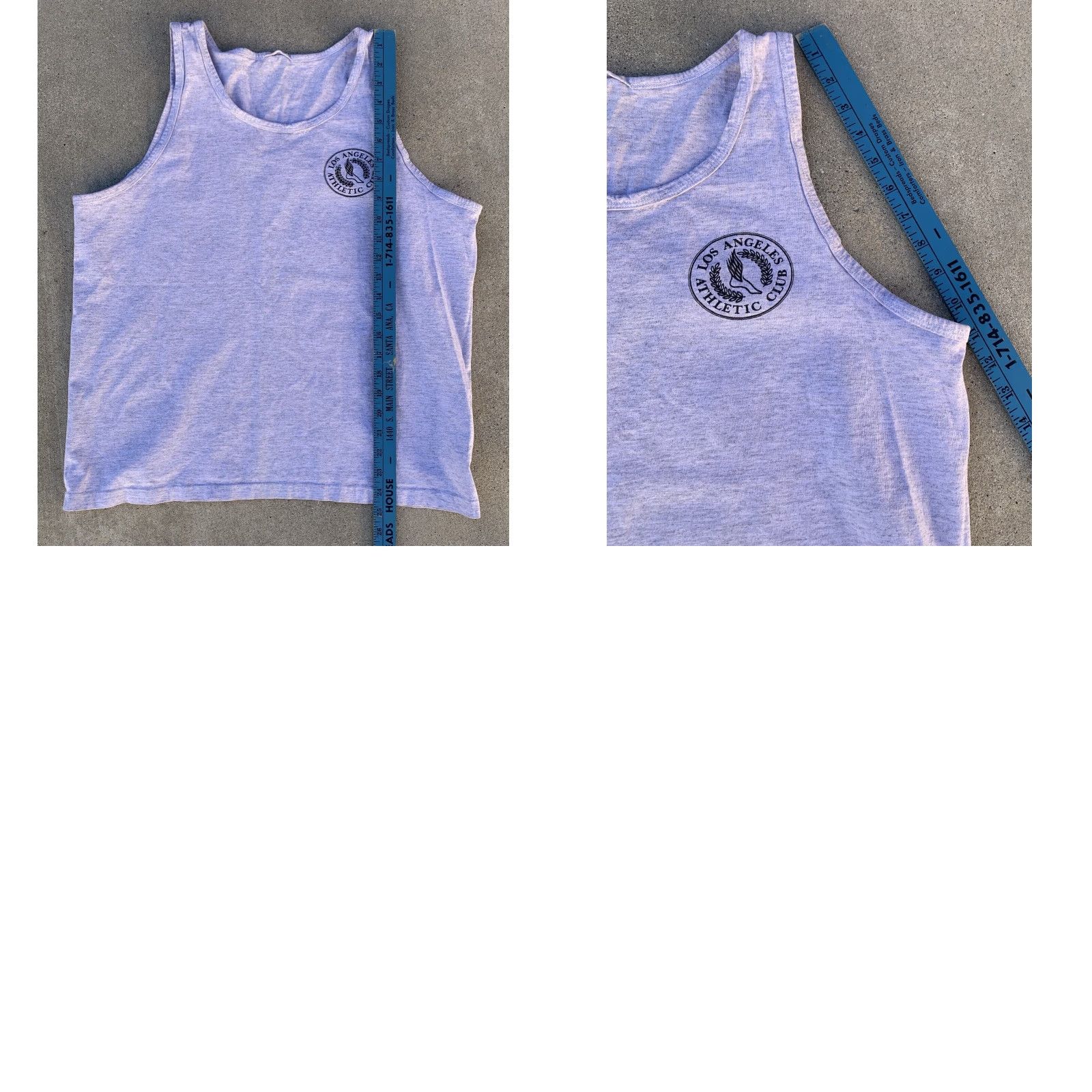 Vintage VINTAGE Los Angeles Athletic Club Tank Top Single Stitch Hem Size L Shirt Men Gray Cotton Jersey Graphic Print Logo Athletic California 90s? Size US L / EU 52-54 / 3 - 11 Thumbnail