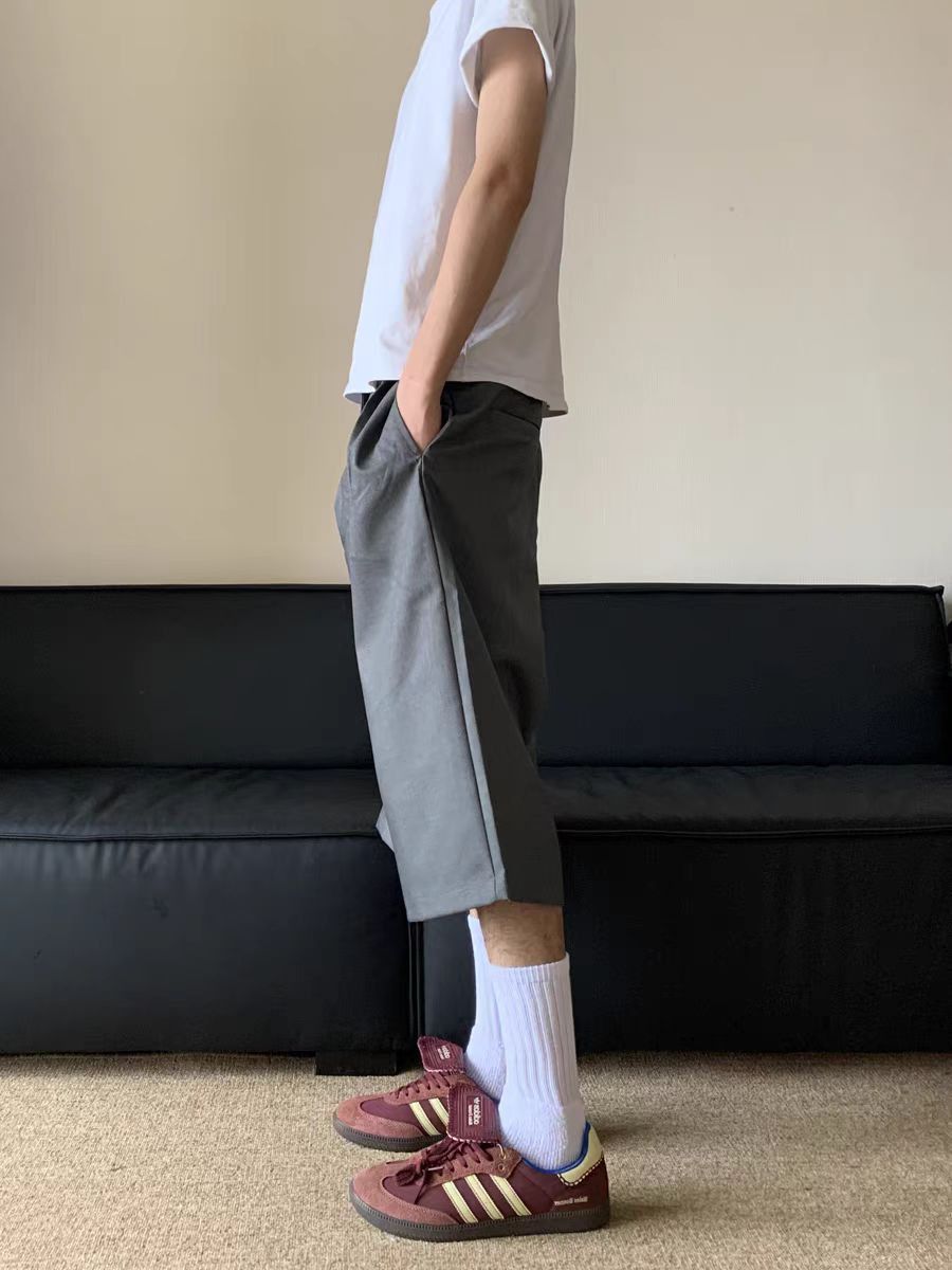 Designer Simple vintage baggy casual suit pants shorts Size US 32 / EU 48 - 2 Thumbnail