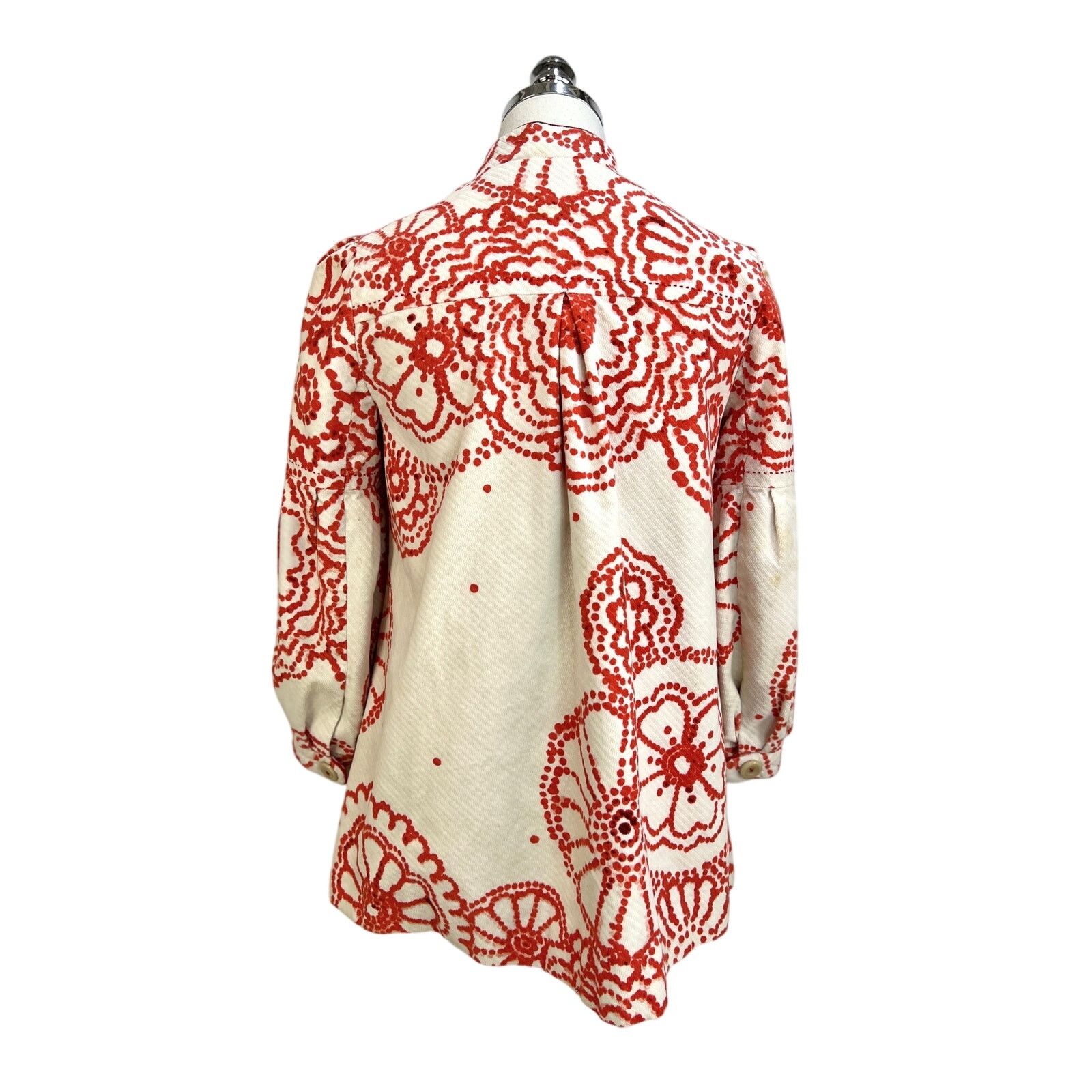 Anthropologie Anthropologie Elevenses Floral Printed Corduroy Jacket Size XS / US 0-2 / IT 36-38 - 15 Thumbnail