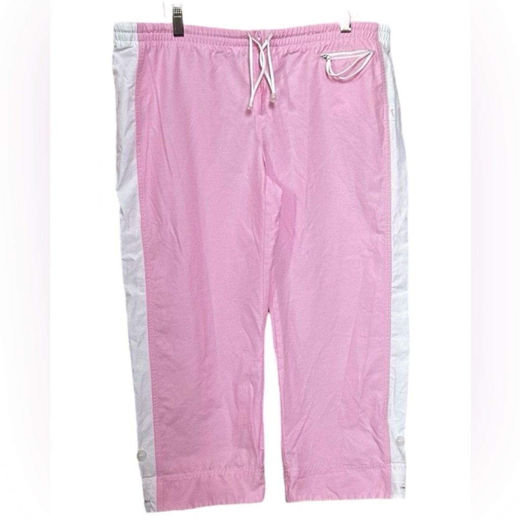 Nike Nike Cropped Track Pant Pink Women’s Size Large (12-14). Size 34" / US 12 / IT 48 - 2 Thumbnail