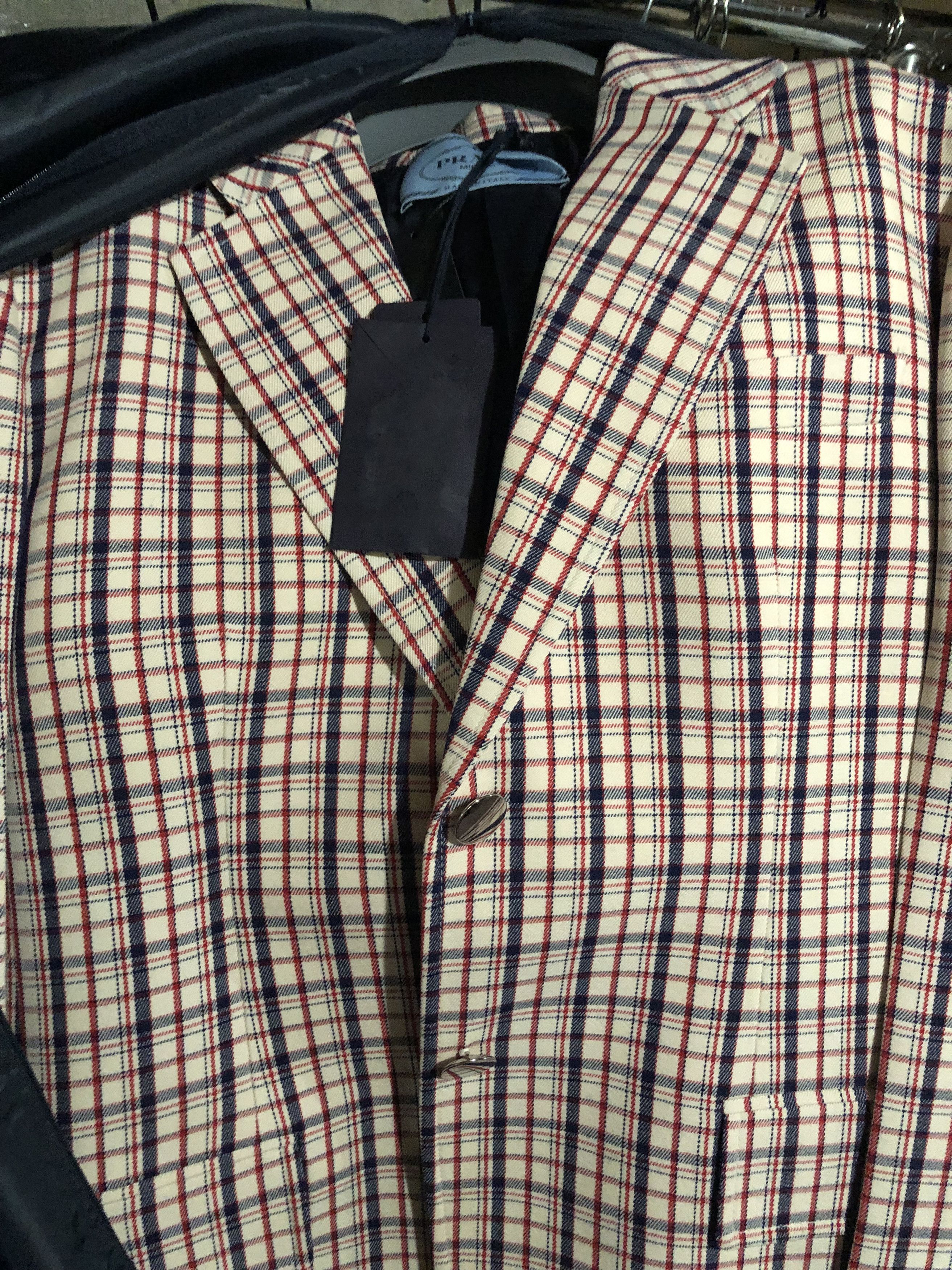 Prada Prada Runway Gabardine Microcheck Blazer Size 44 Size M / US 6-8 / IT 42-44 - 7 Thumbnail