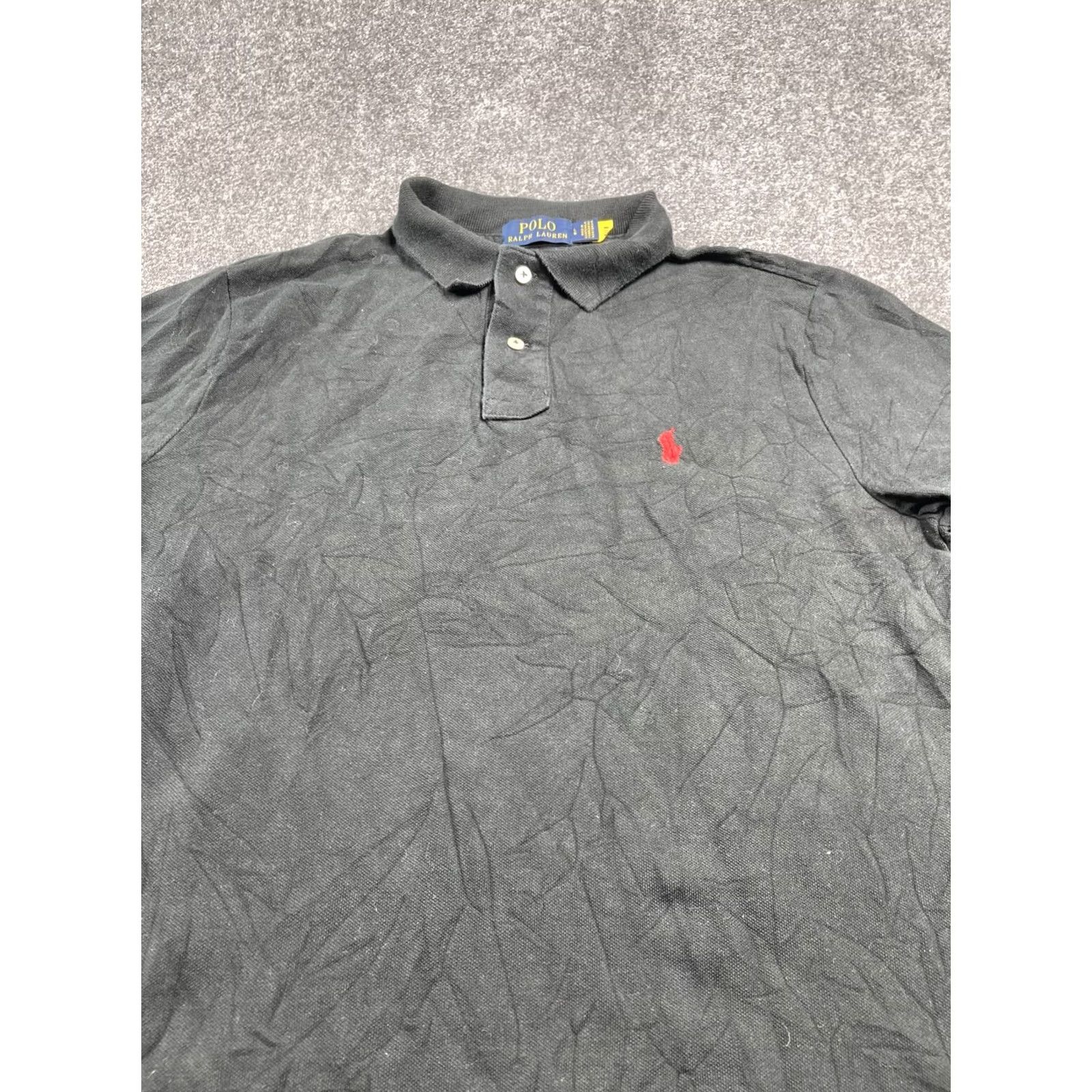 Polo Ralph Lauren Polo Ralph Lauren Polo Shirt Black Short Sleeve Casual Pony Size Large Men Size US L / EU 52-54 / 3 - 5 Thumbnail