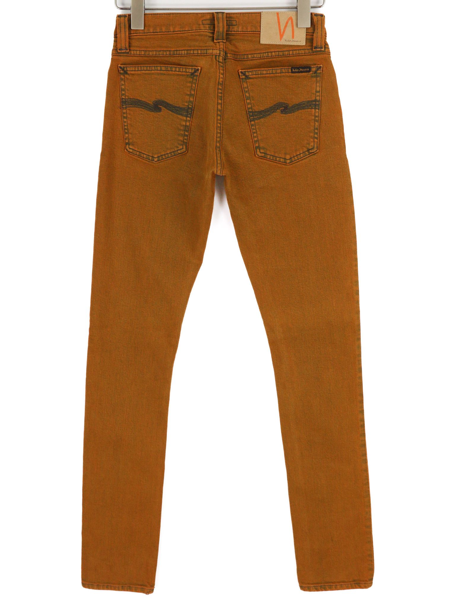 Nudie Jeans TIGHT LONG JOHN W28/L34 Organic Icon Orange Jeans 82580 Size US 28 / EU 44 - 2 Thumbnail