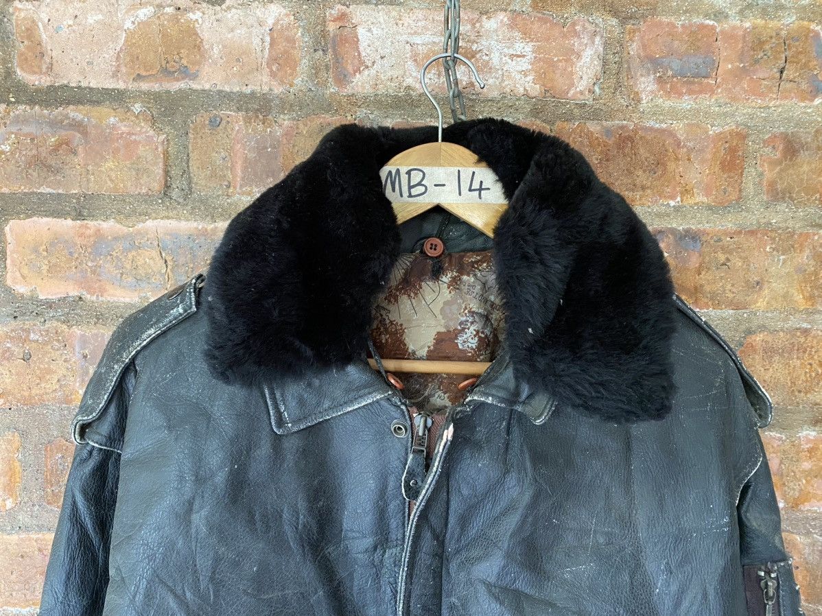 Avirex 1980s Tokyo Fur SACK TIME Avirex leather Jacket Size US L / EU 52-54 / 3 - 9 Thumbnail