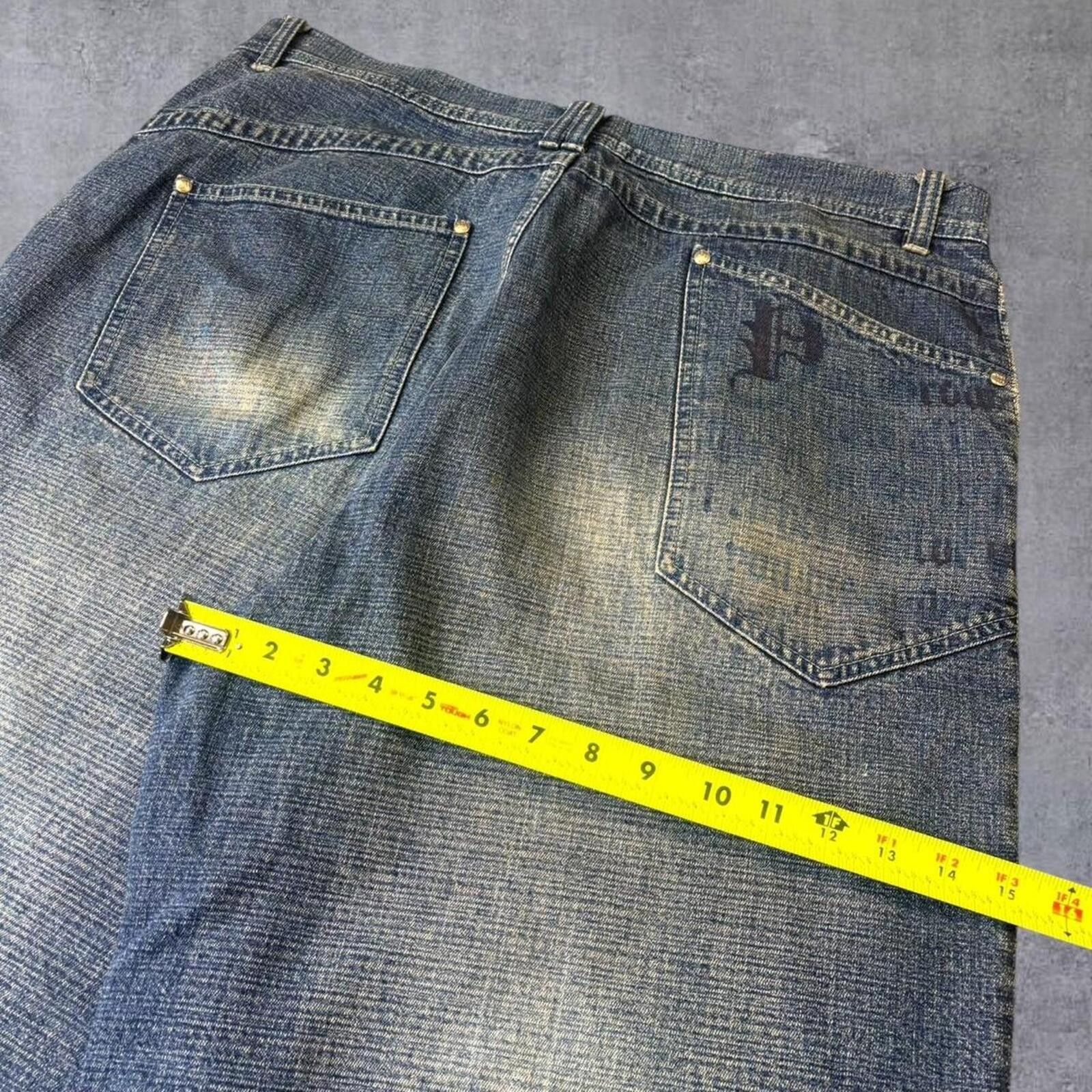 Southpole Makaveli 2000s Y2K Baggy Wide Leg Skater Jorts Size US 38 / EU 54 - 3 Thumbnail