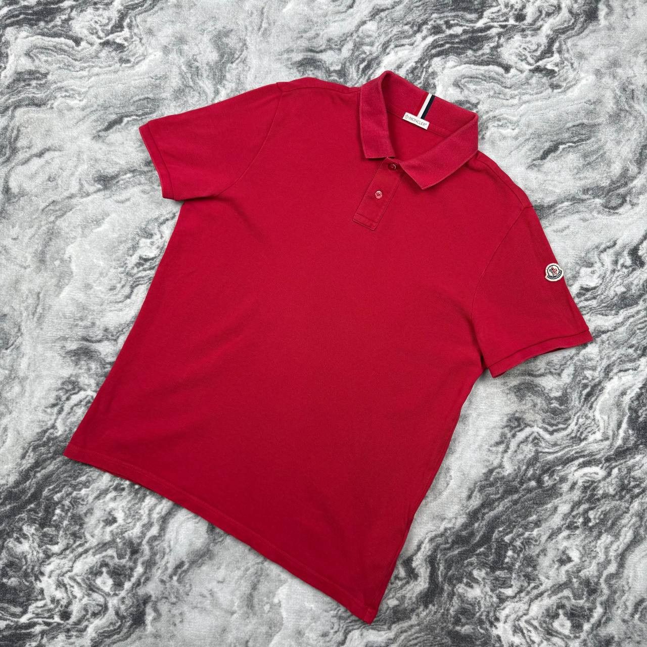 Moncler Moncler Maglia Polo Manica Corta Shirt Men L Red Size US L / EU 52-54 / 3 - 1 Thumbnail