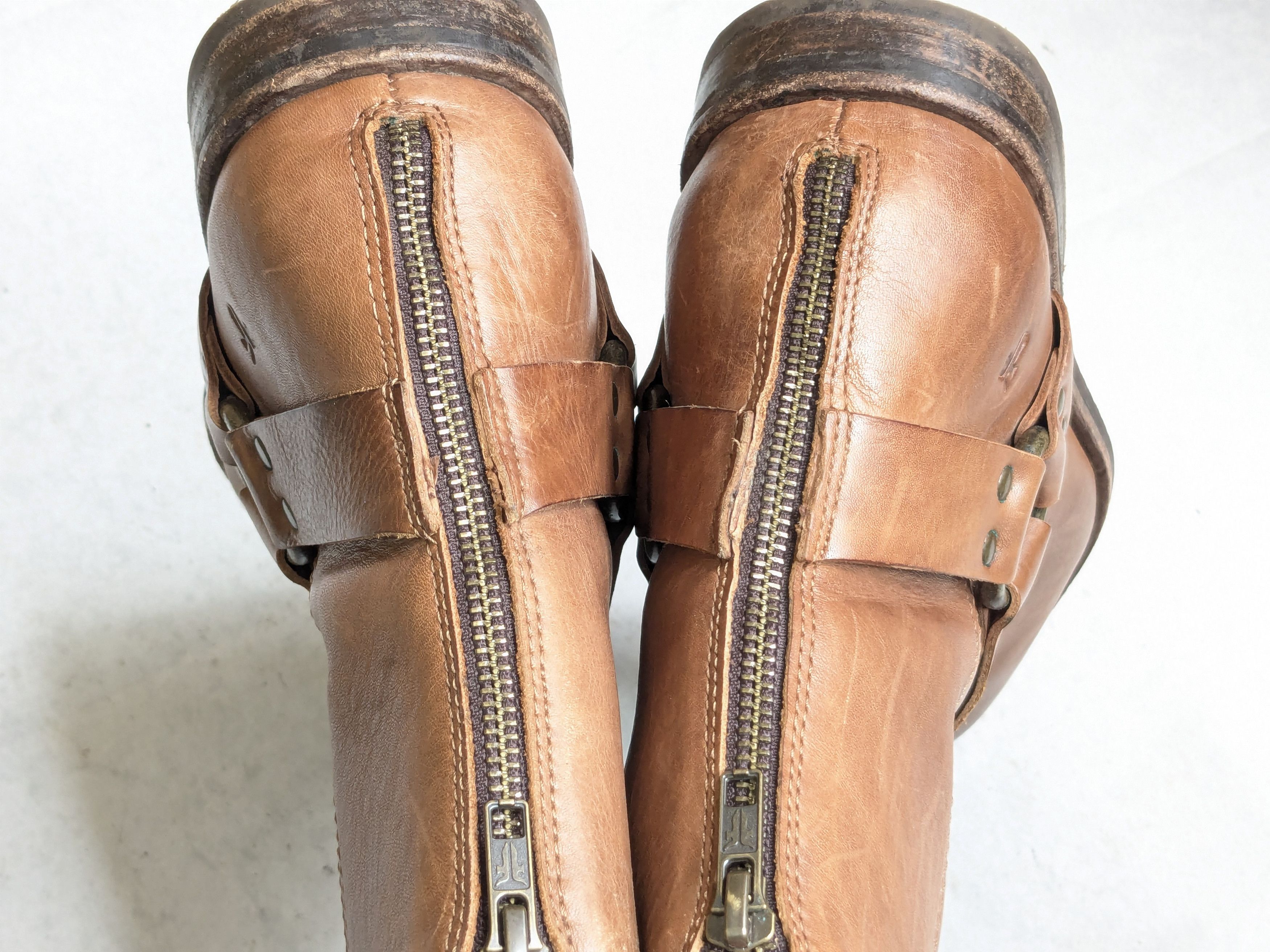 Frye Frye Harness Boots Brown 10.5 Leather Buckle Strap Size US 10.5 / EU 43-44 - 14 Thumbnail