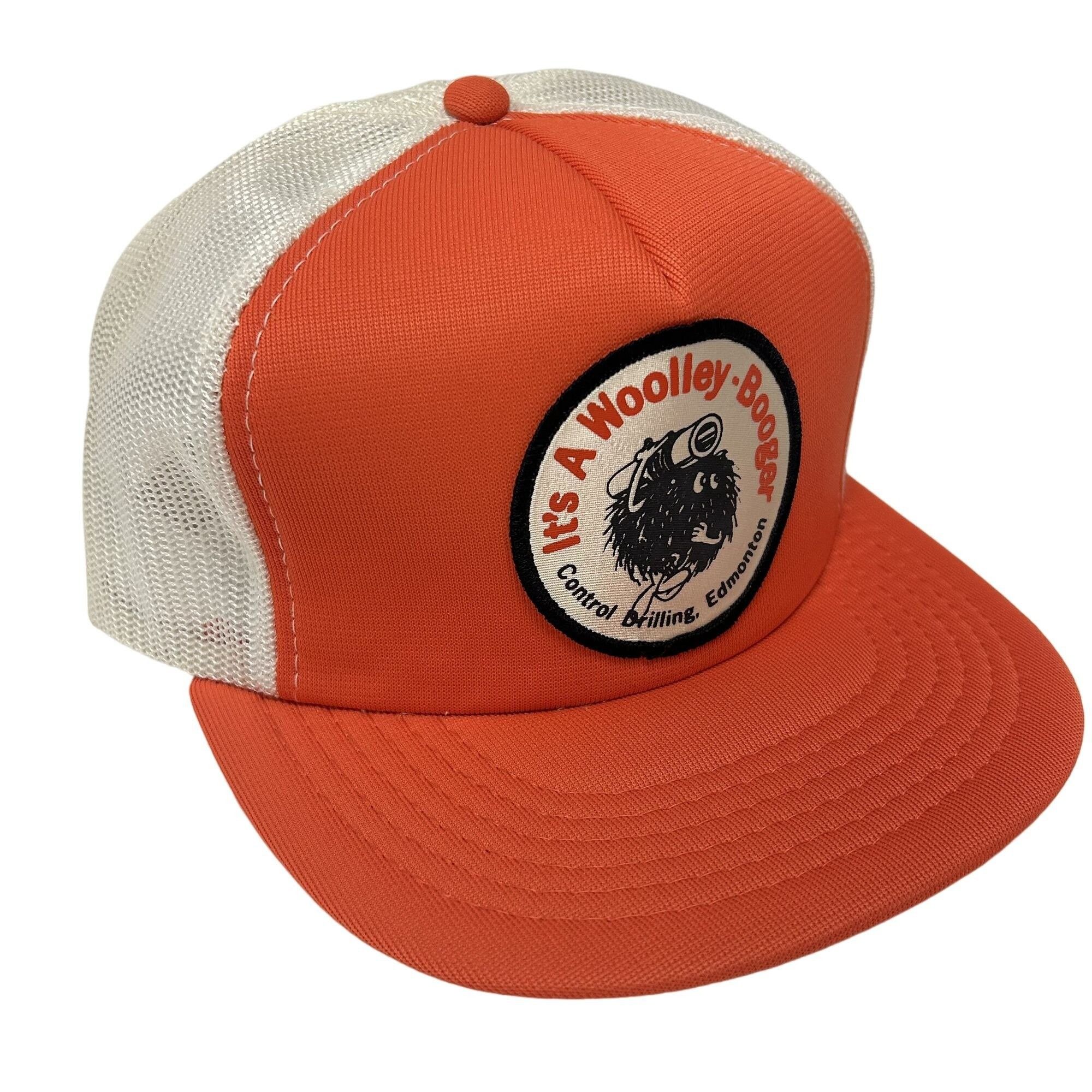 Other NOS 80’s Mesh TRUCKER Hat WOOLLEY BOOGER Drilling Snapback Size ONE SIZE - 2 Thumbnail