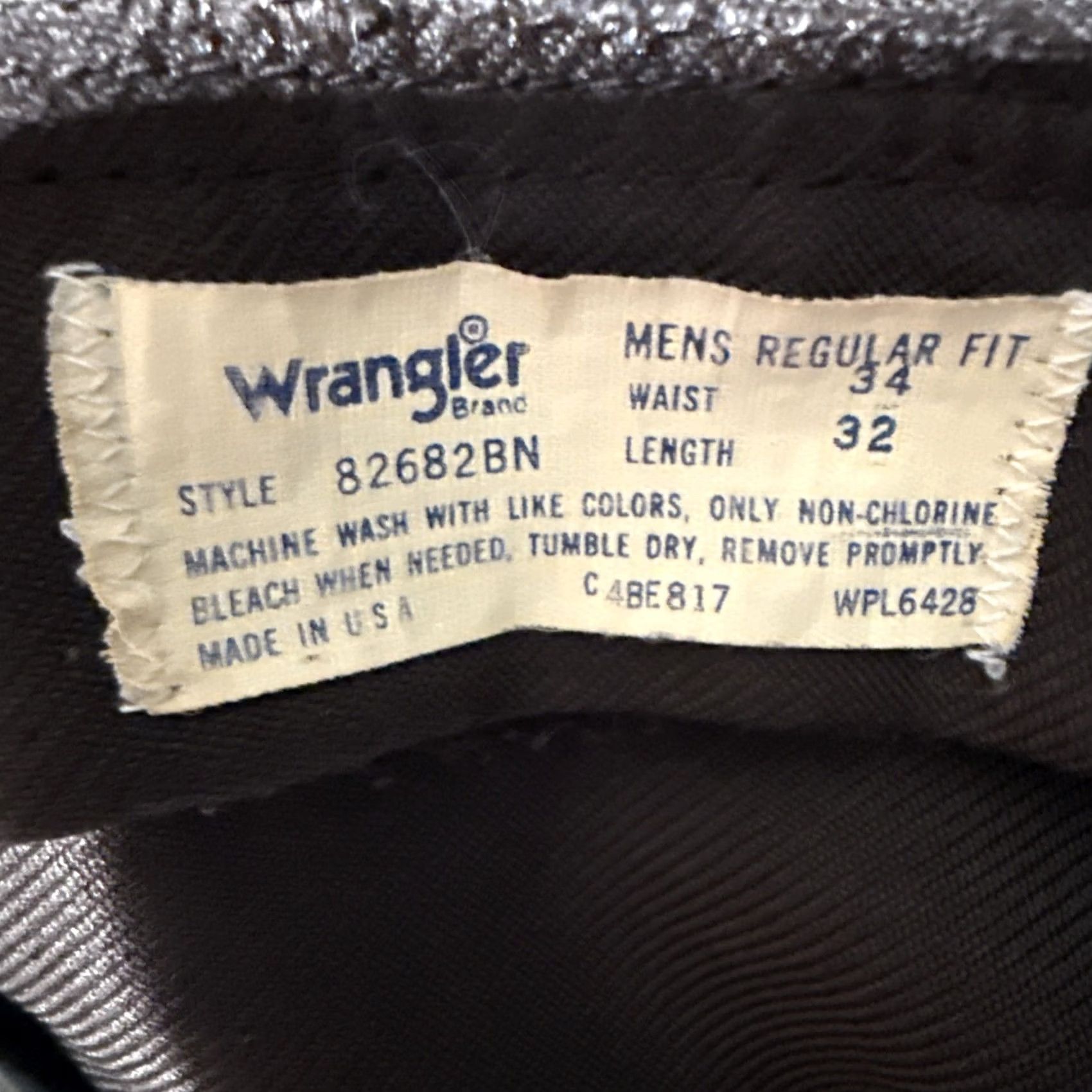 Wrangler VINTAGE Wrangler Pants Men Regular Brown 32 x 26 Dress Pants Flared 70s Wrancher 82682BN Size US 32 / EU 48 - 3 Thumbnail