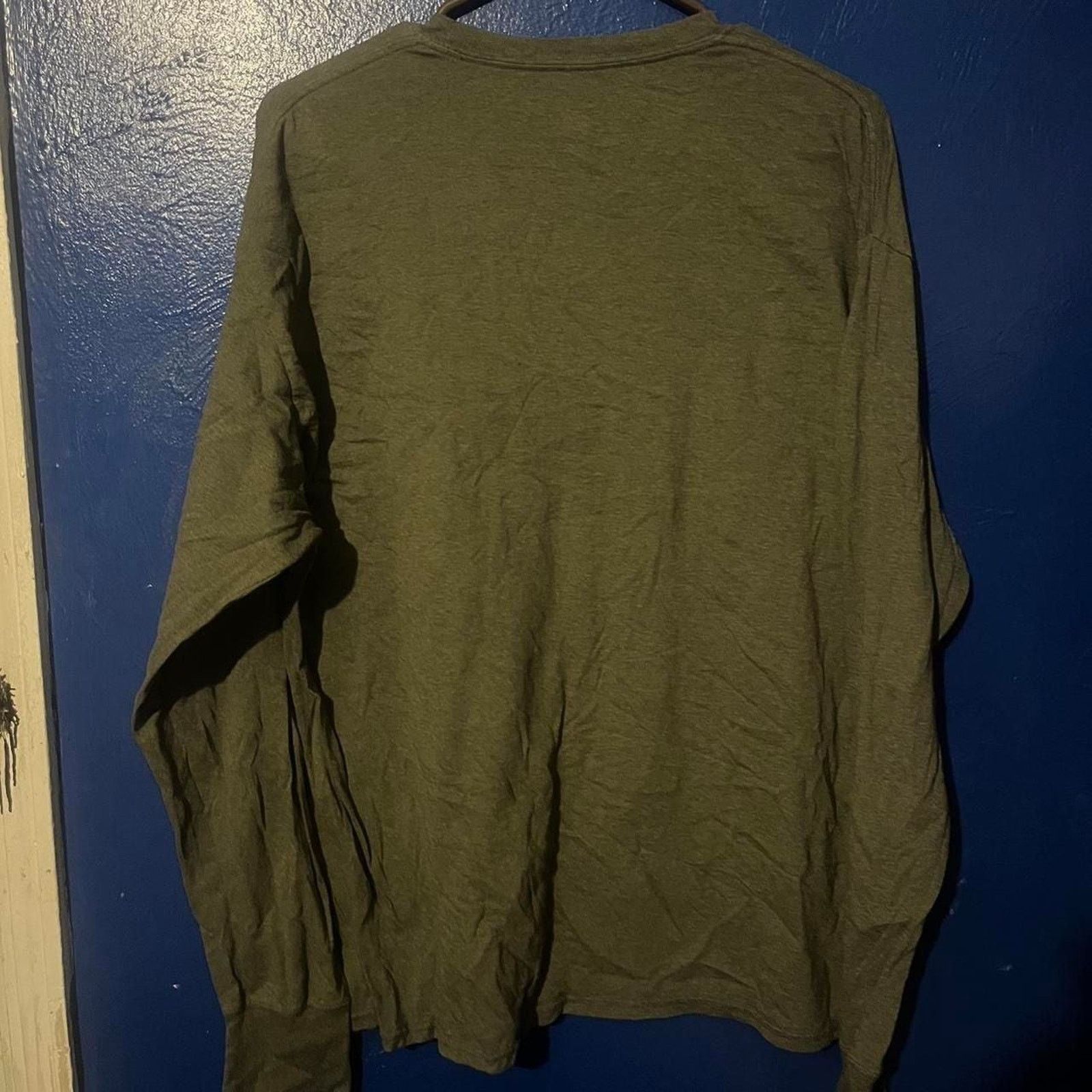 Hanes Duluth Trading Co Men's Green Long Sleeve Thermal Crew Shirt Size US L / EU 52-54 / 3 - 2 Thumbnail