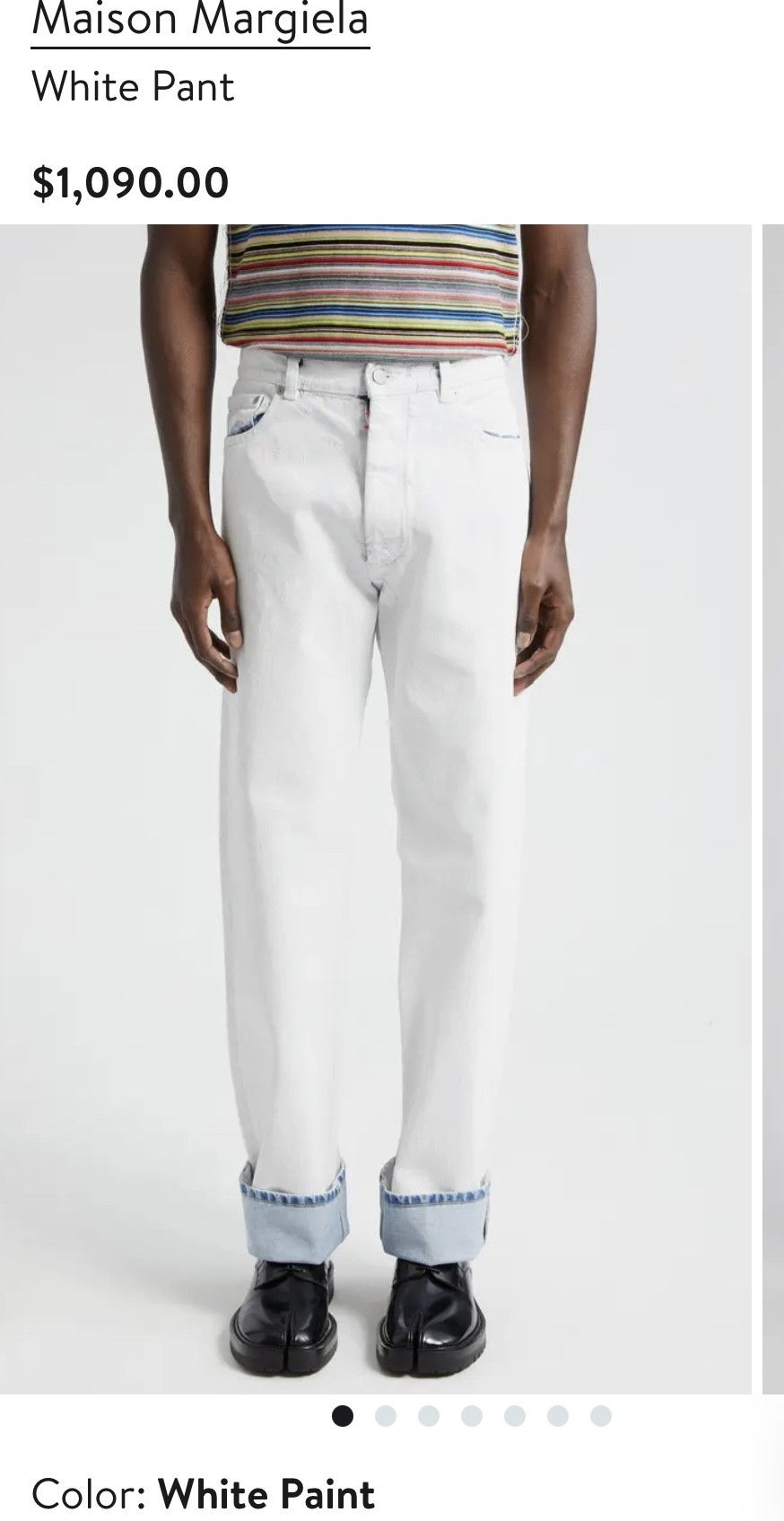 Maison Margiela Maison Margiela Bianchetto Hand Painted Denim Retail: $1090 Size US 32 / EU 48 - 1 Thumbnail