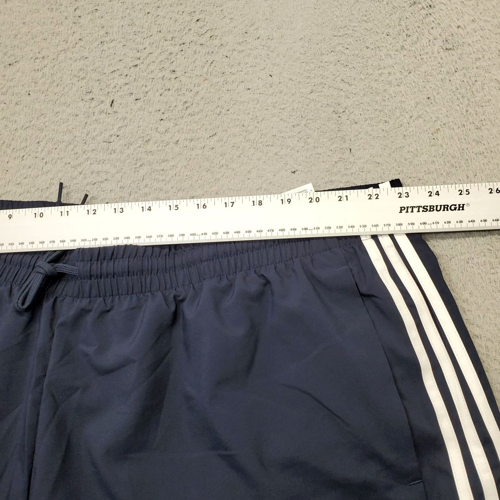 Adidas Adidas Mens 4XLT Aeroready Athletic Shorts Blue White 3 Stripe Drawstring Shorts Size US 39 - 5 Thumbnail