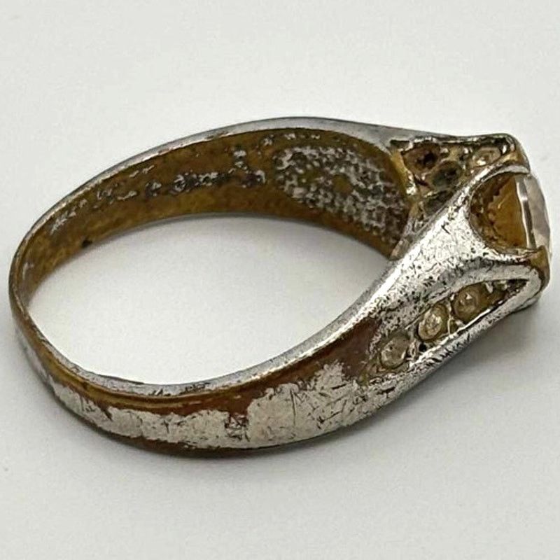 Other Vintage Silver Gem Ring Size ONE SIZE - 4 Thumbnail