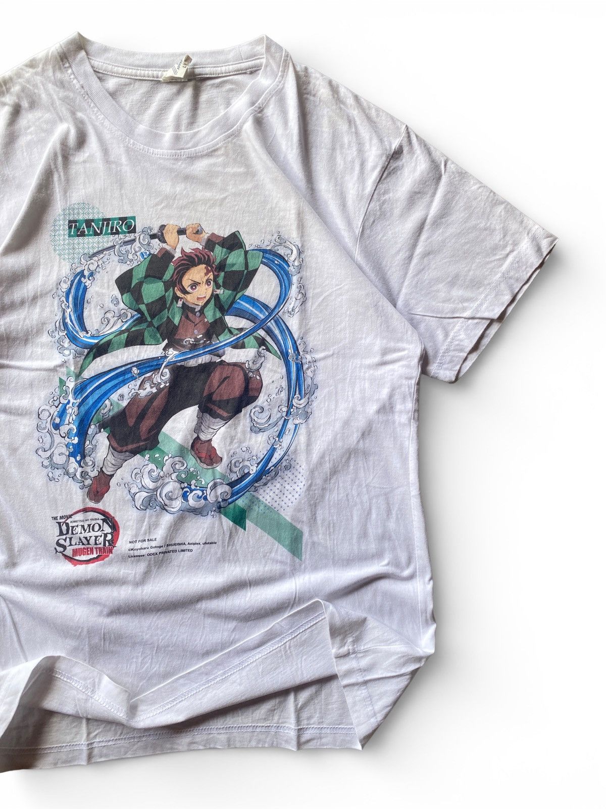 Anime Limited Demon Slayer Tanjiro Anime NFS Graphic Tee White L Size US L / EU 52-54 / 3 - 3 Thumbnail