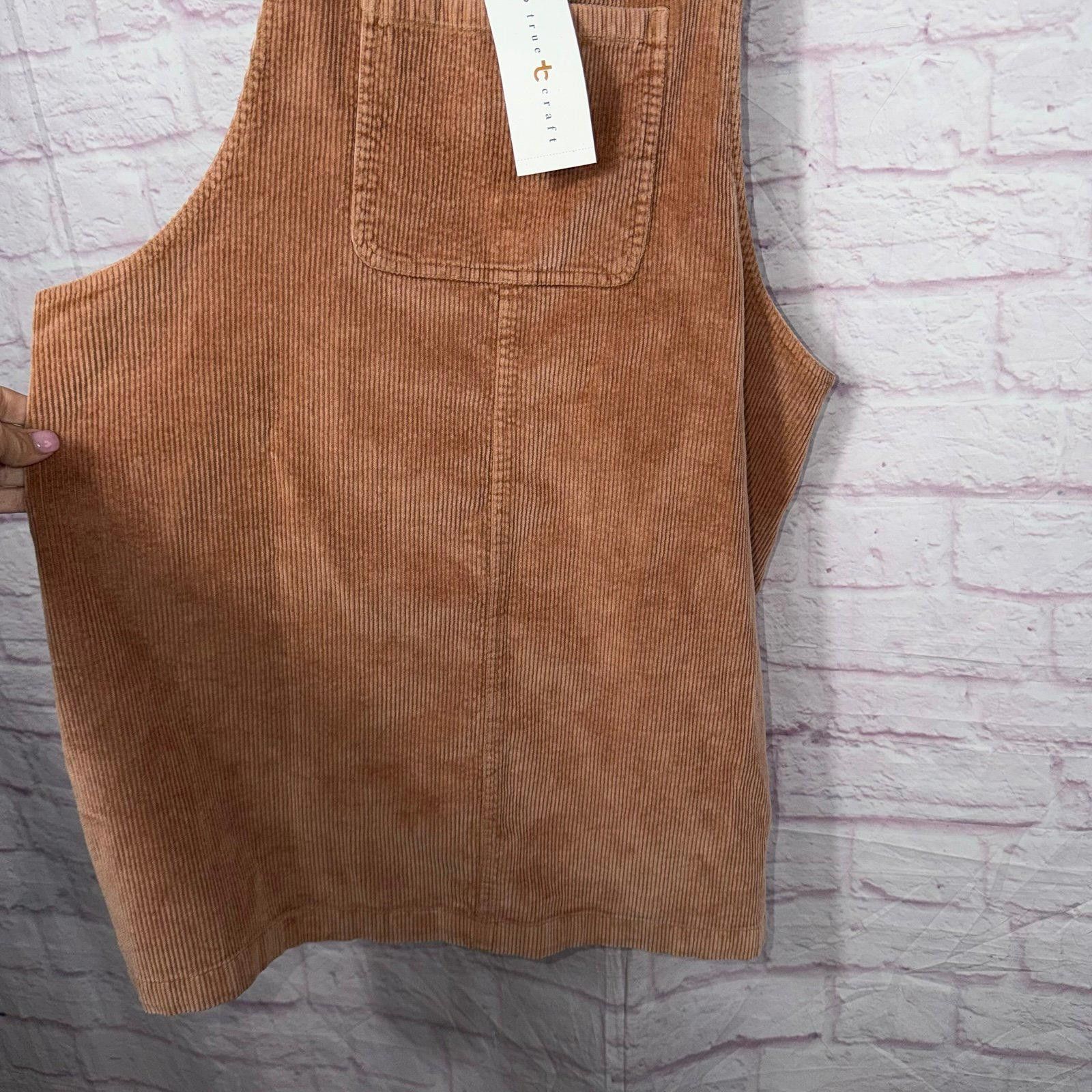 Other True Craft Women's Corduroy Overall Dress 1X NWT Size XL / US 12-14 / IT 48-50 - 2 Thumbnail