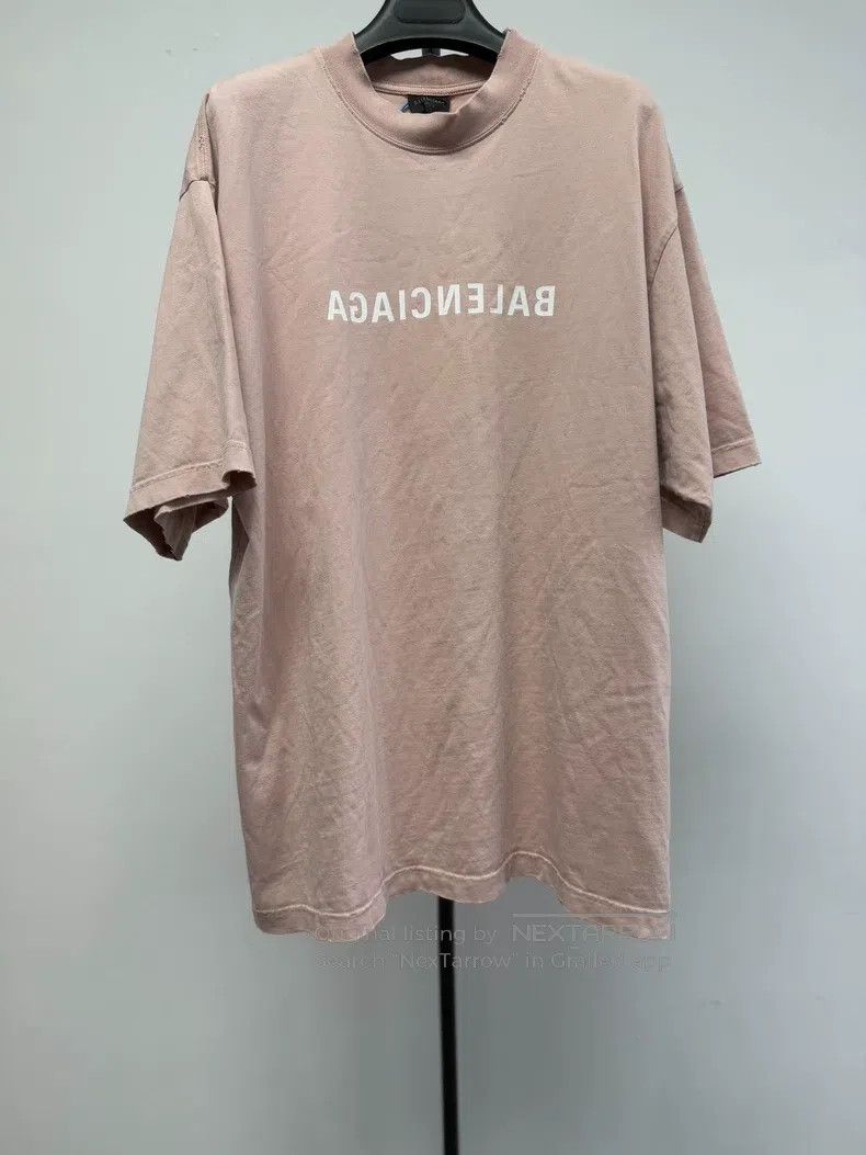 Balenciaga Balenciaga Letter Printed Round Neck Short Sleeve Size US M / EU 48-50 / 2 - 1 Thumbnail
