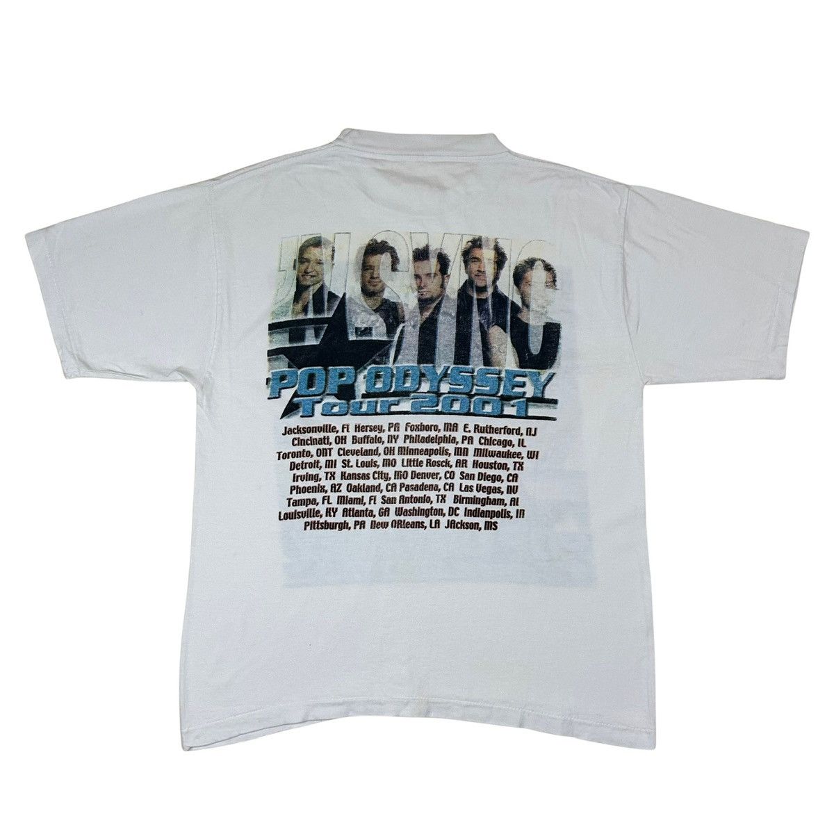 Band Tees 2001 NSYNC Pop Odyssey Tour Parking Lot Y2K Graphic T Shirt Size US M / EU 48-50 / 2 - 3 Thumbnail