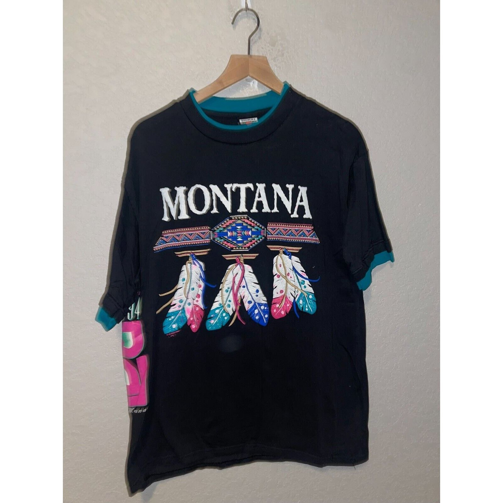 Vintage Vintage Test Print Shirt Sweet Pea 94 Western Black L Tee Size US L / EU 52-54 / 3 - 1 Thumbnail