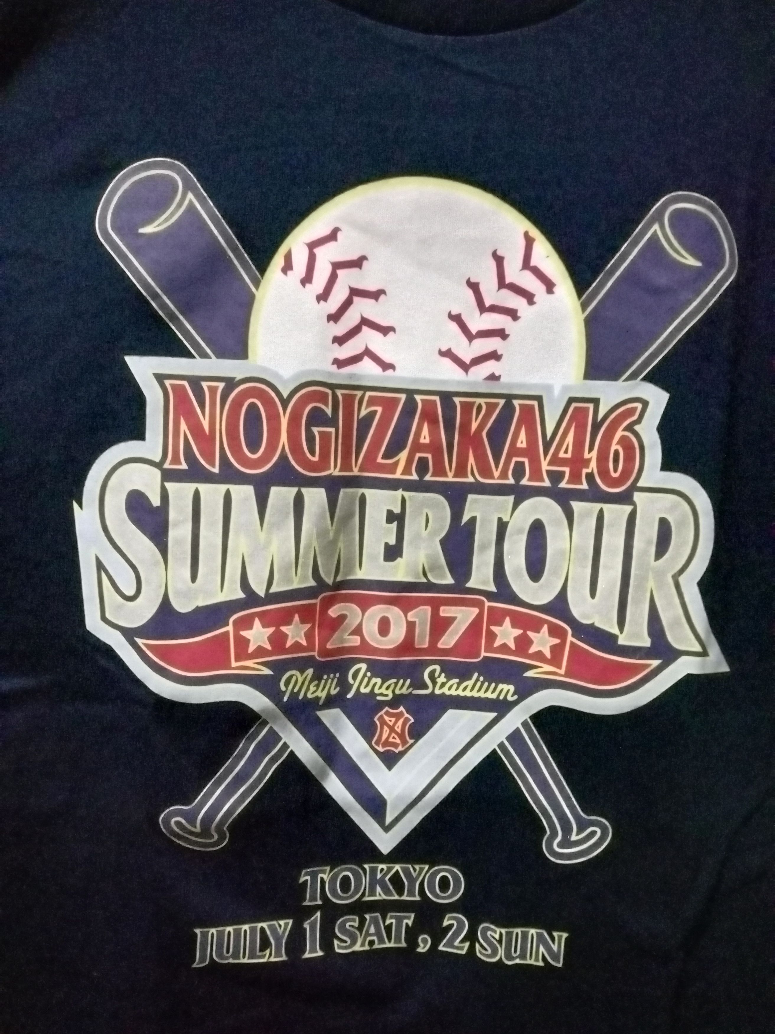 Japanese Brand T-shirt Nogizaka46 Summer Tour 2017 Meiji Jingu Original Size US L / EU 52-54 / 3 - 2 Thumbnail