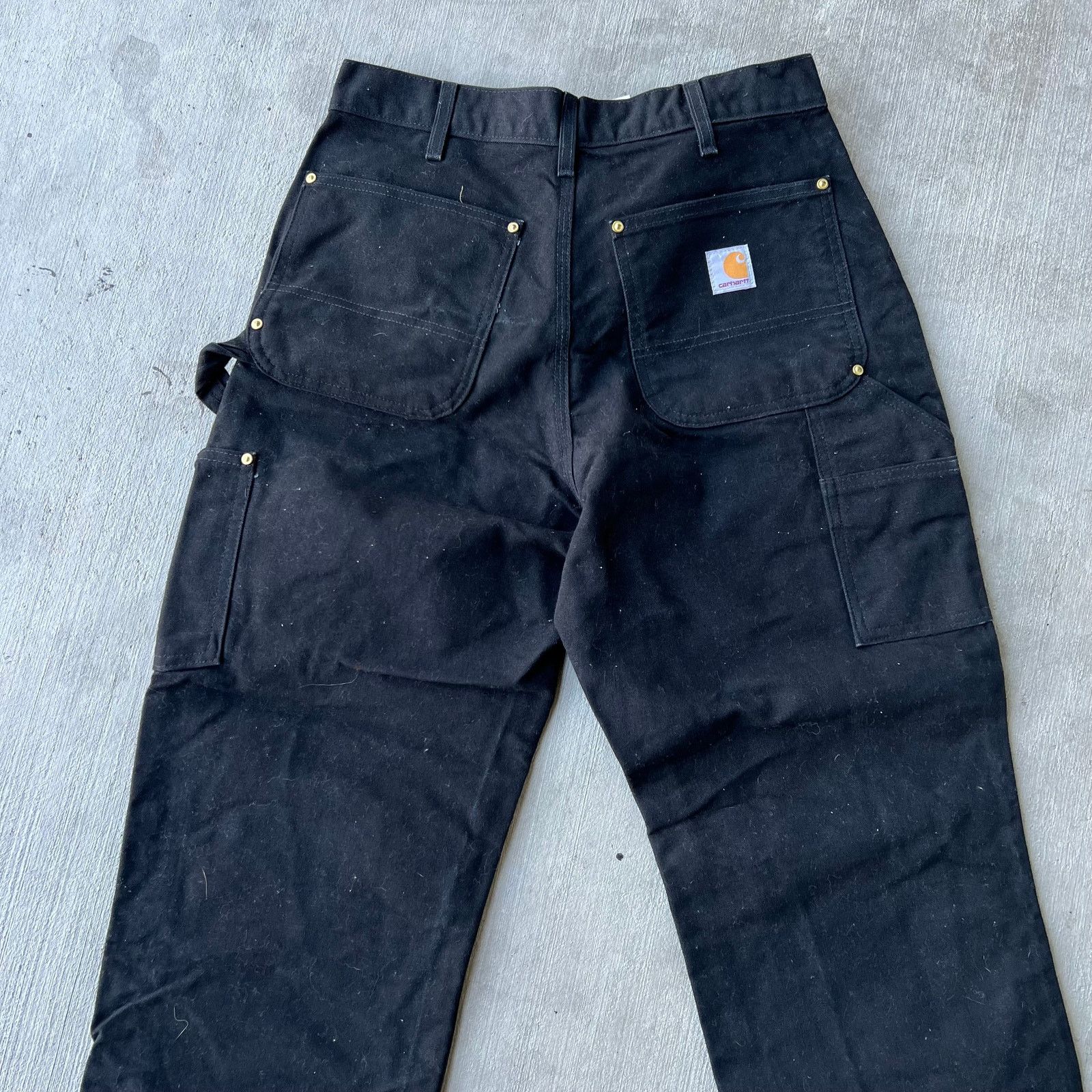 Carhartt × Vintage Carhartt black double knee work wear carpenter pants Size US 31 - 4 Thumbnail