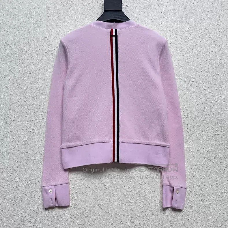 Thom Browne Thom Browne Knit Pocket Cherry Blossom Pink Cardigan Jacke Size XS / US 0-2 / IT 36-38 - 2 Thumbnail