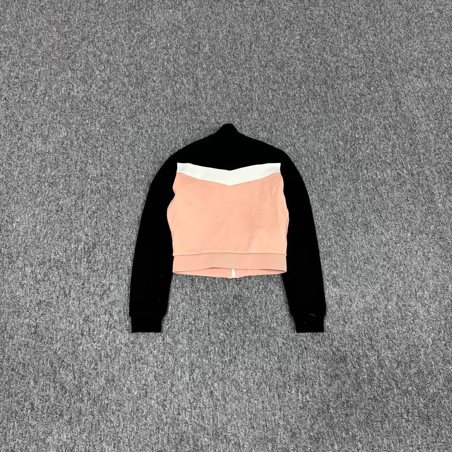 Miu Miu MIU MIU Black & Pink Colorblocked Stand Collar Track Jacket Size XS / US 0-2 / IT 36-38 - 2 Thumbnail