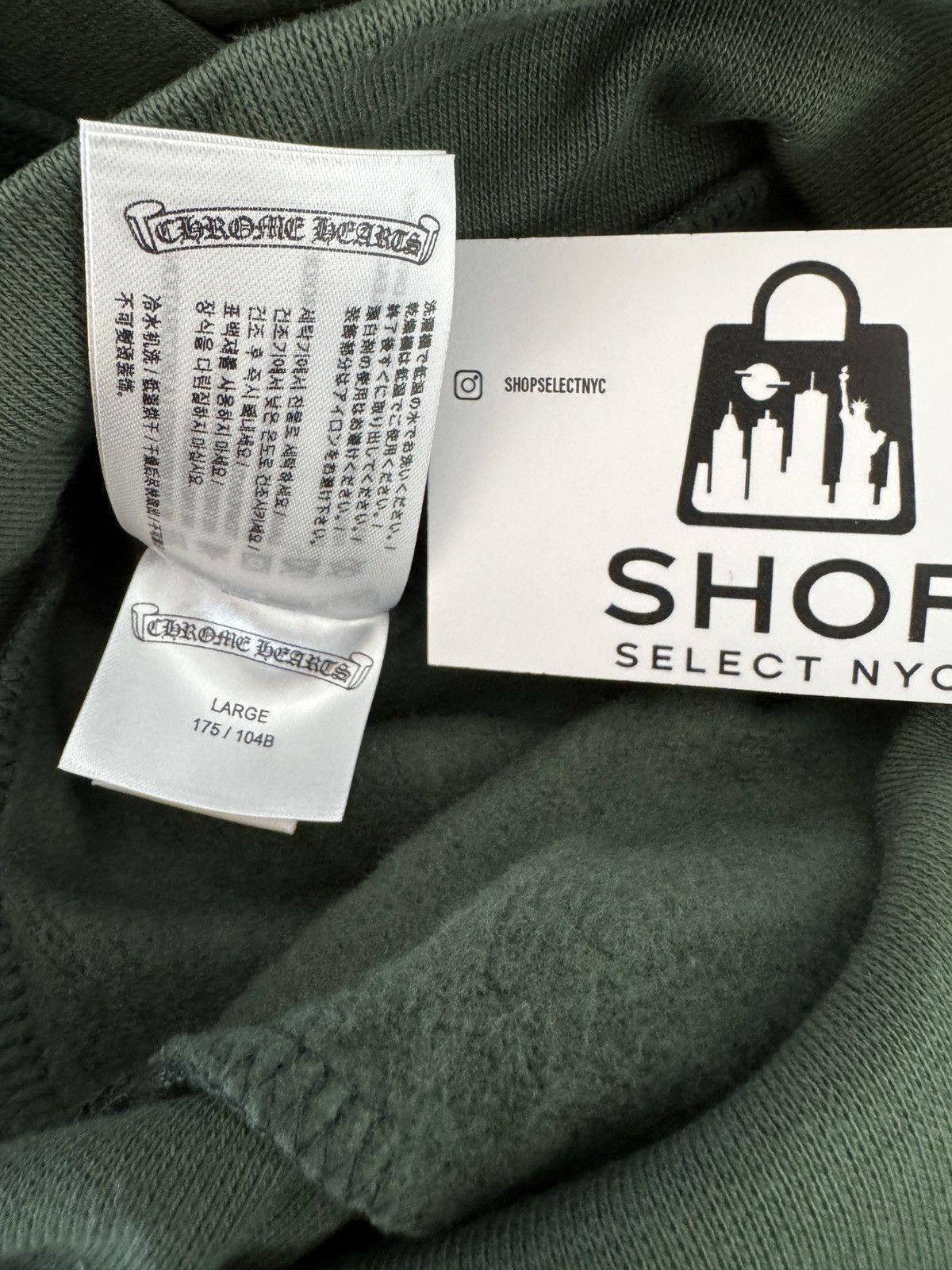 Chrome Hearts BRAND NEW CHROME HEARTS GREEN/ORANGE SHOULDER LOGO HOODIE Size US L / EU 52-54 / 3 - 3 Thumbnail