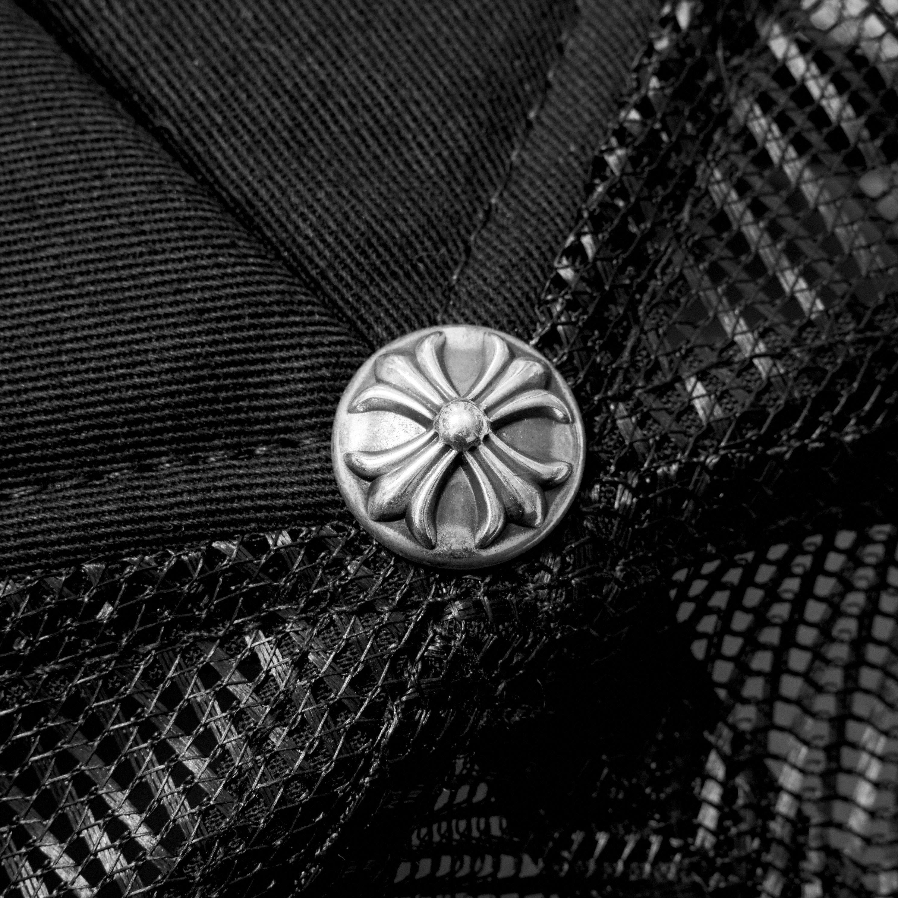 Chrome Hearts CHROME HEARTS Cemetery Leather Patch Trucker Hat BLACK Size ONE SIZE - 6 Thumbnail