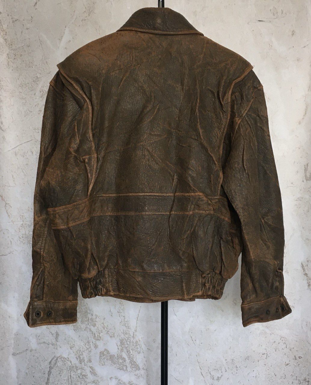 Harley Davidson Vintage 90s Harley-Davidson Heavy Leather Jacket Size US M / EU 48-50 / 2 - 2 Thumbnail